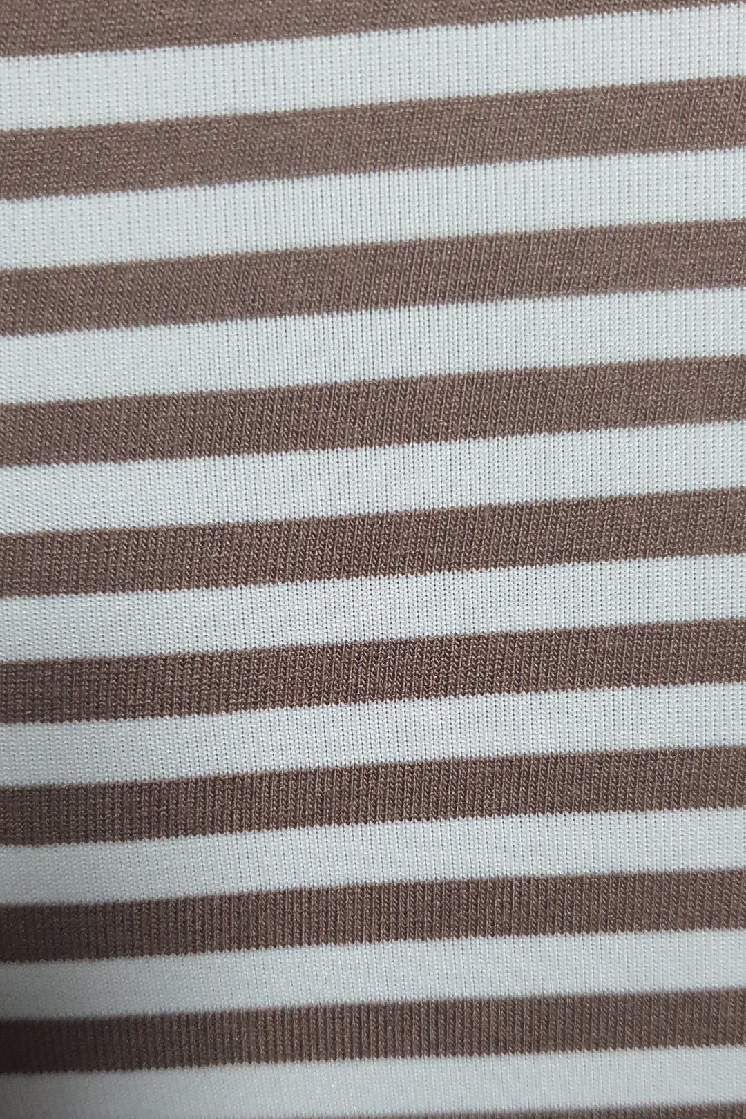 Crew Neck Striped Viscose Sweatshirt - Light Brown - Podyumplus - by Peralane - photo 8