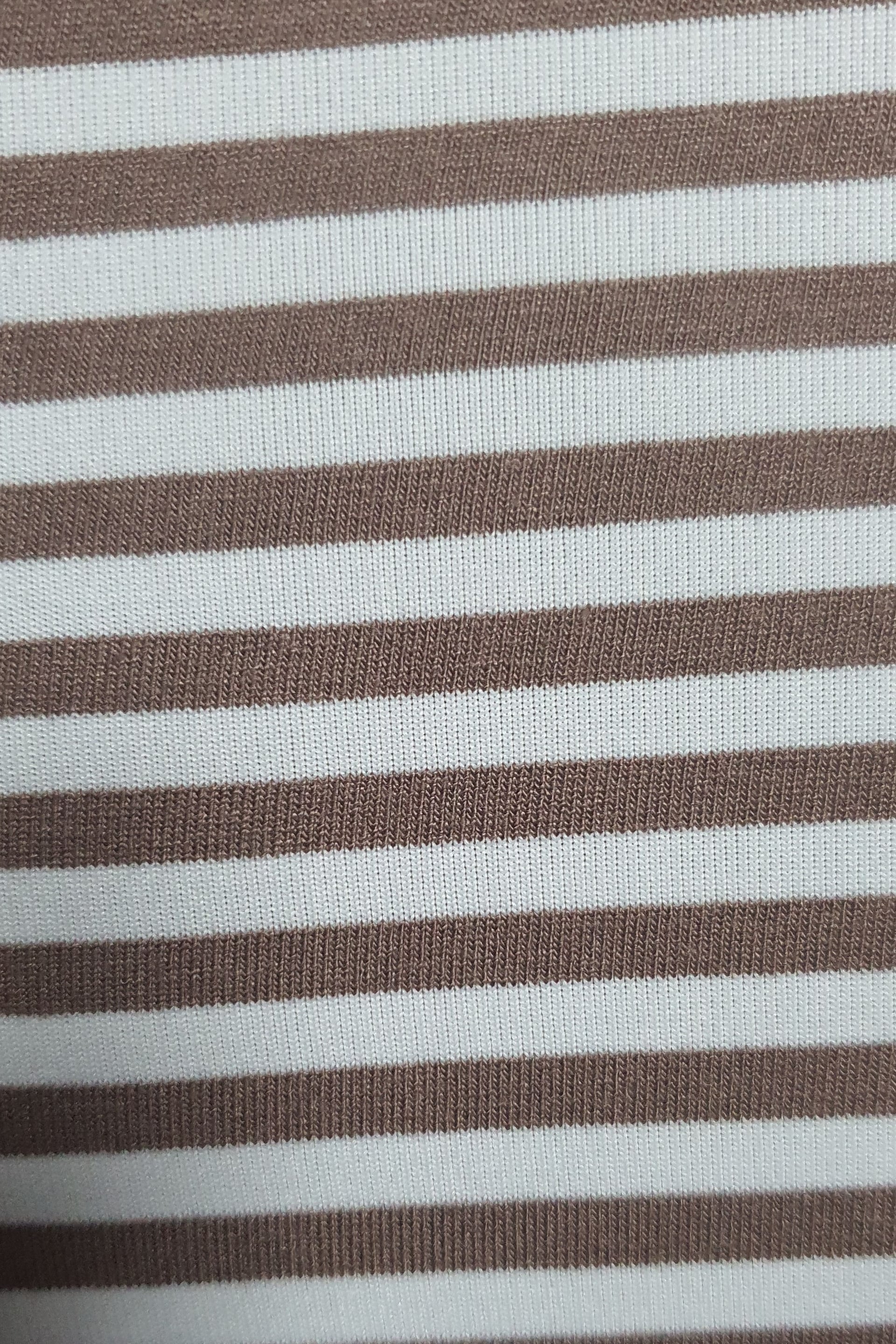 Crew Neck Striped Viscose Sweatshirt - Light Brown - Podyumplus - by Peralane - photo 8