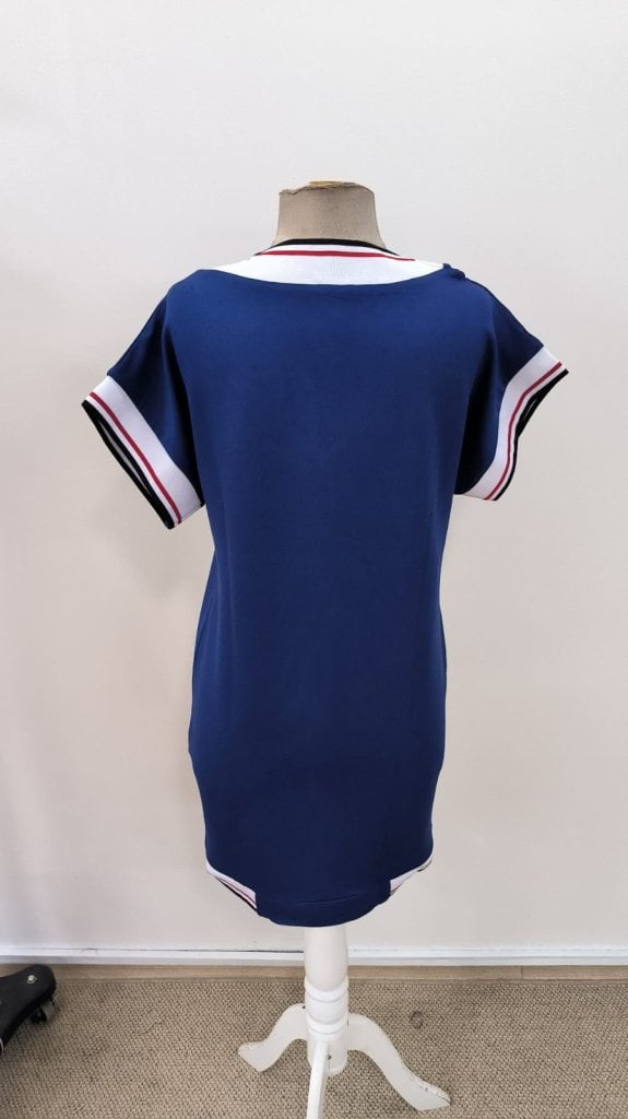 Women's Short-Sleeve V-Neck Short Viscose Two-Thread Dress - Janes - by Peralane - photo 6