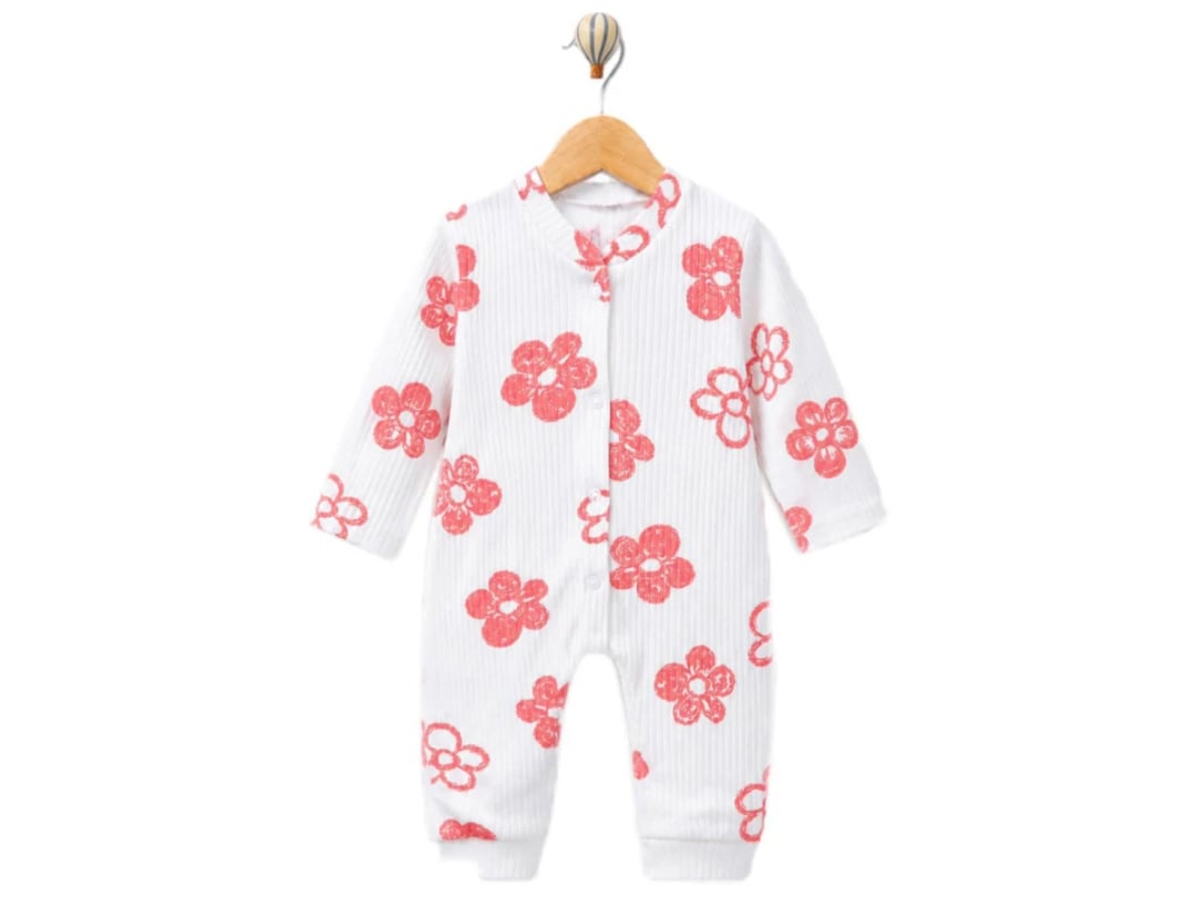 Girls' Floral Print Baby Romper - Pack of 3 - Supermini - by Peralane