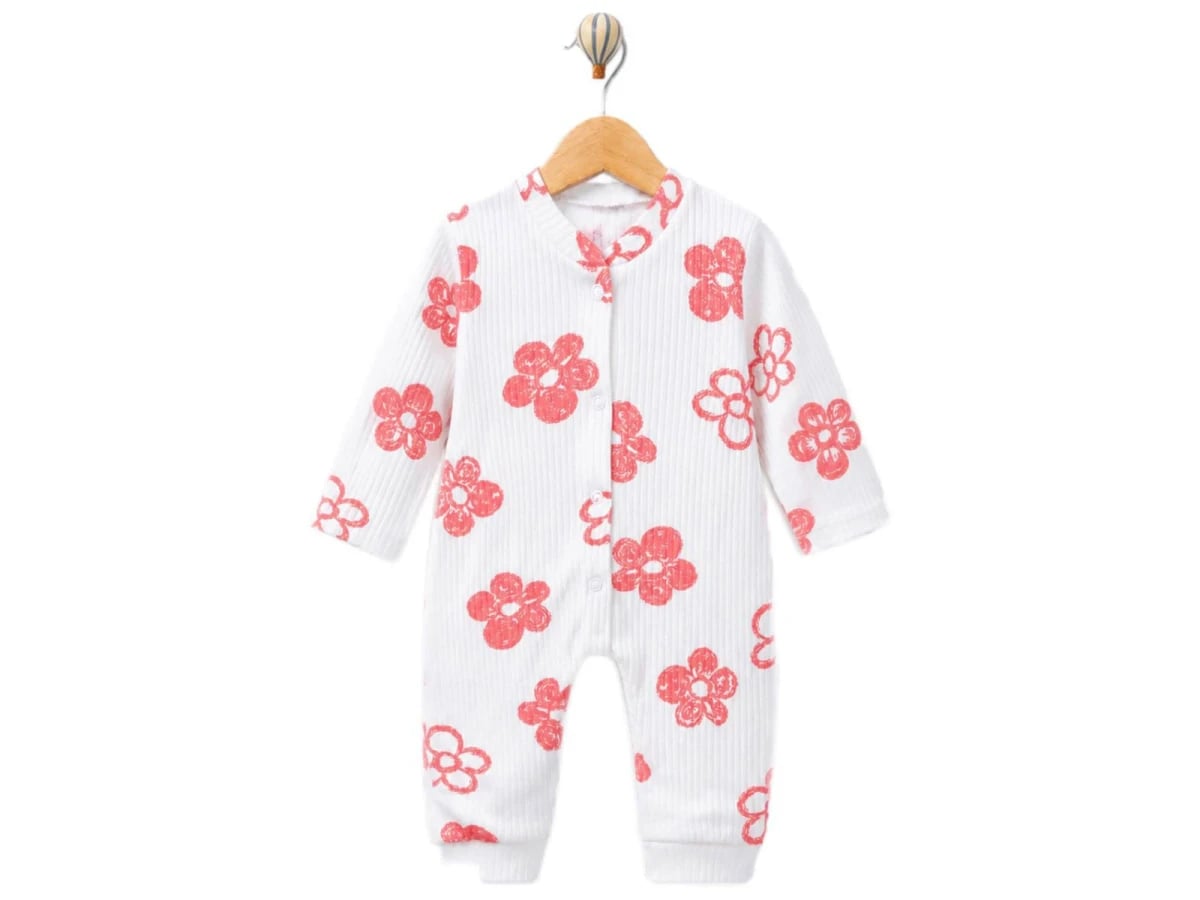 Girls' Floral Print Baby Romper - Pack of 3 - Supermini - by Peralane