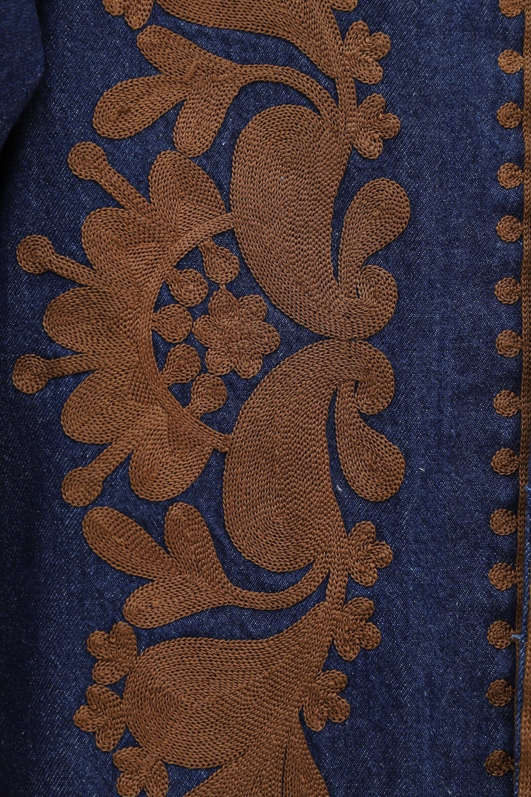 Embroidered Denim Jacket - Dark Navy - Podyumplus - by Peralane - photo 7