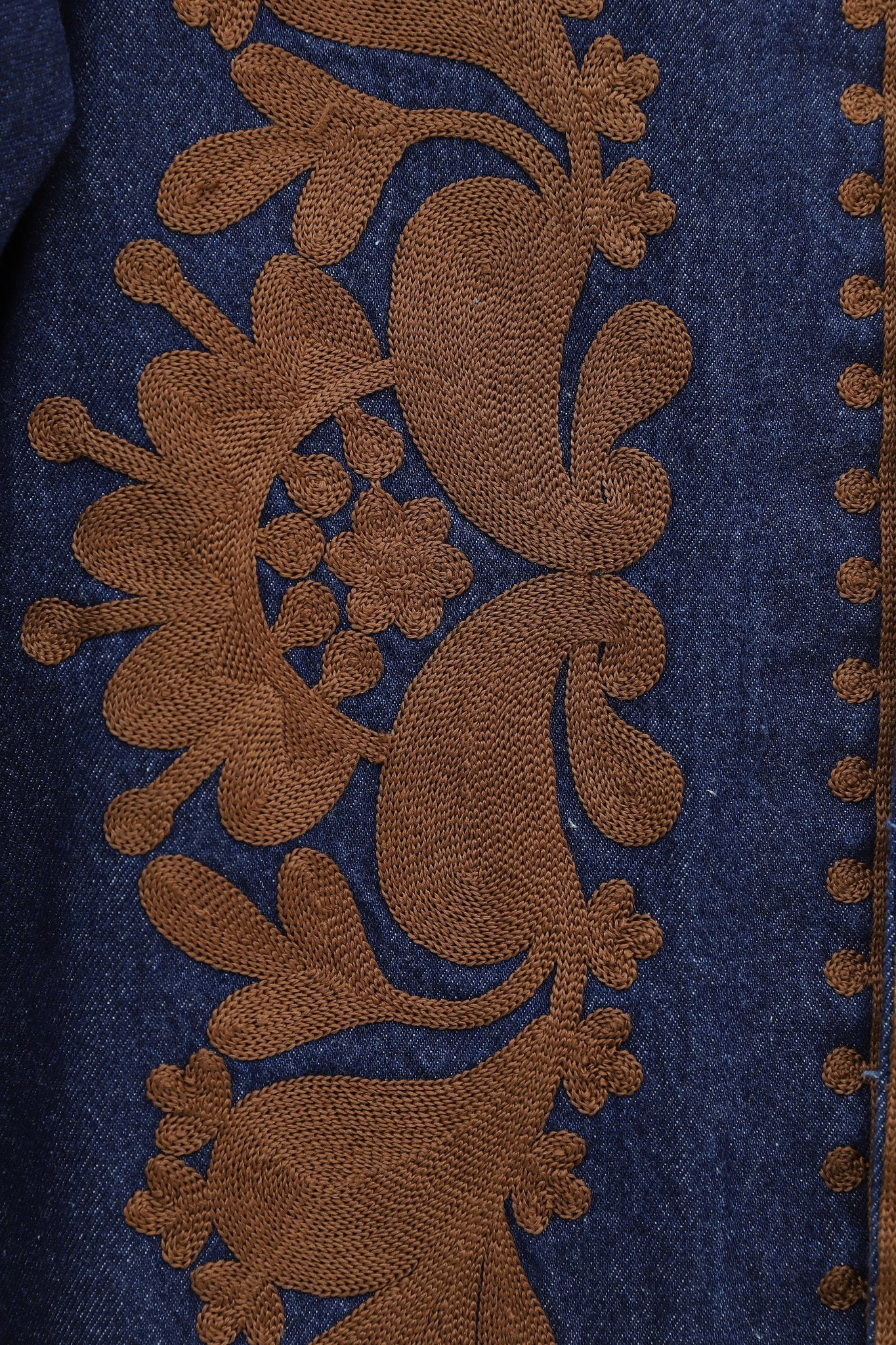 Embroidered Denim Jacket - Dark Navy - Podyumplus - by Peralane - photo 7