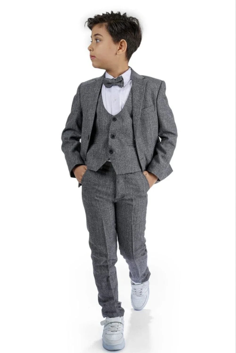 Cationic Fabric Complete Set with Vest and Jacket 4-Piece Set, Ages 1-4 - 5639 - Terry - by Peralane - photo 3