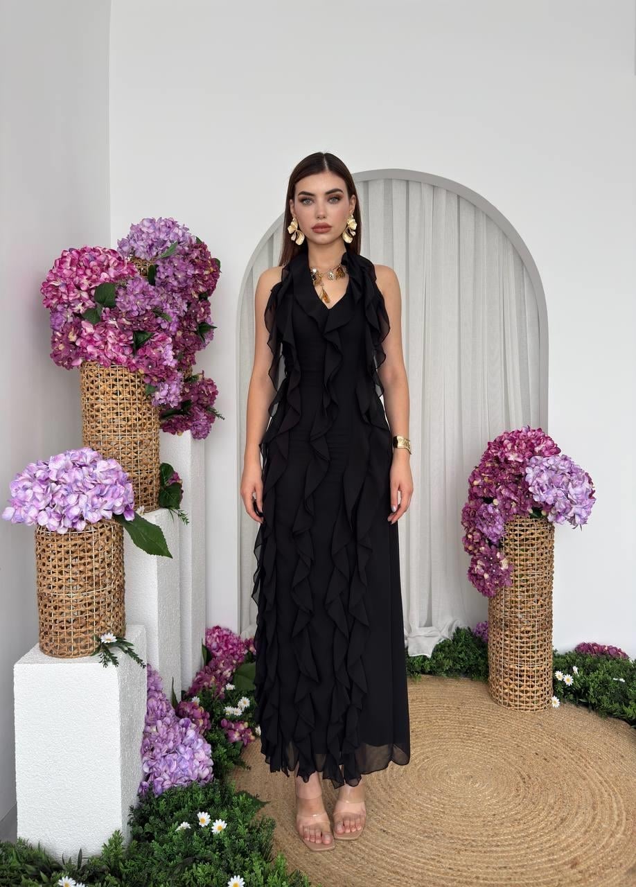 Lea Frill Dress Black - Etika - by Peralane - photo 6