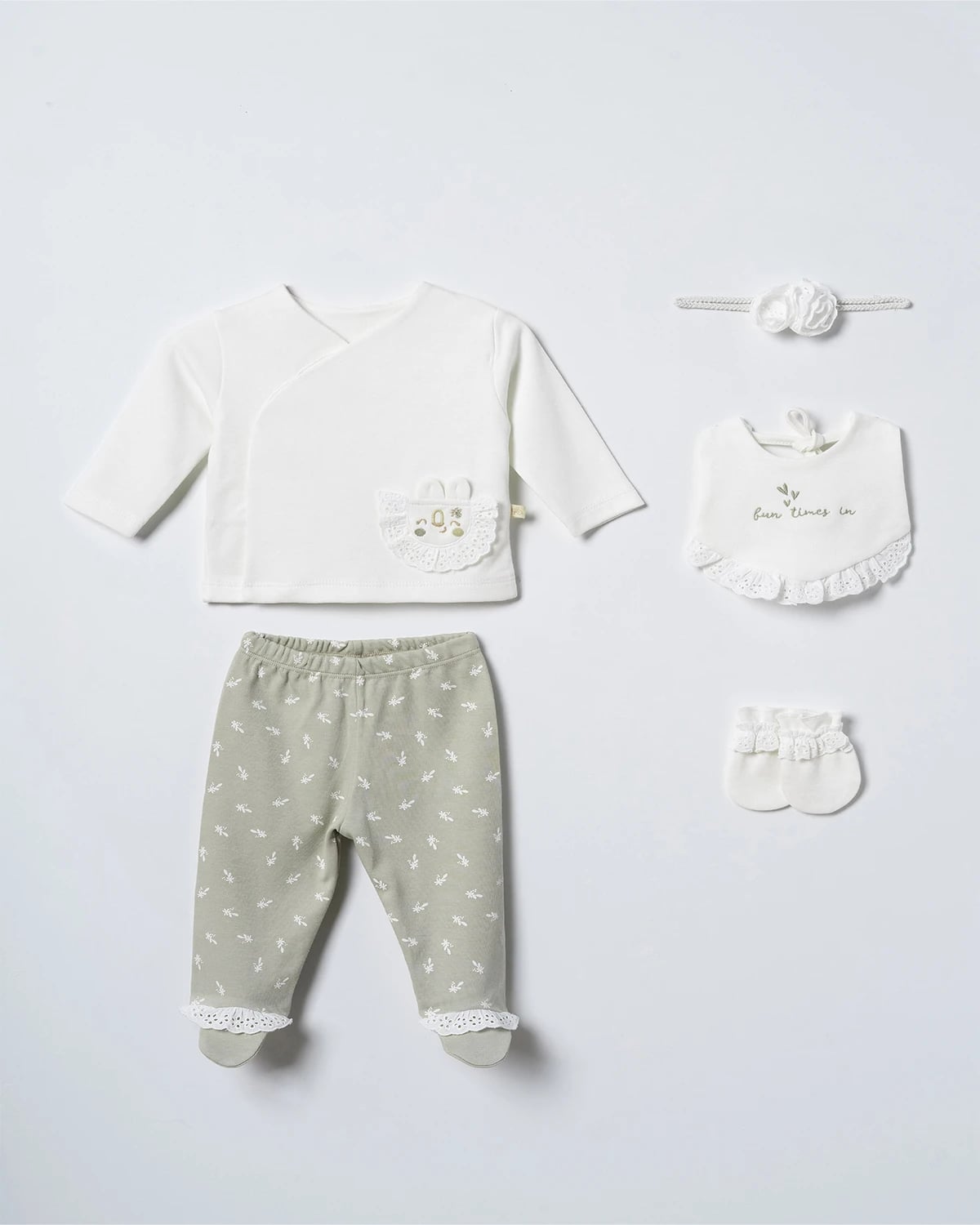 5-Piece Baby Bodysuit Set - 5275 - Ciccimbaby - by Peralane