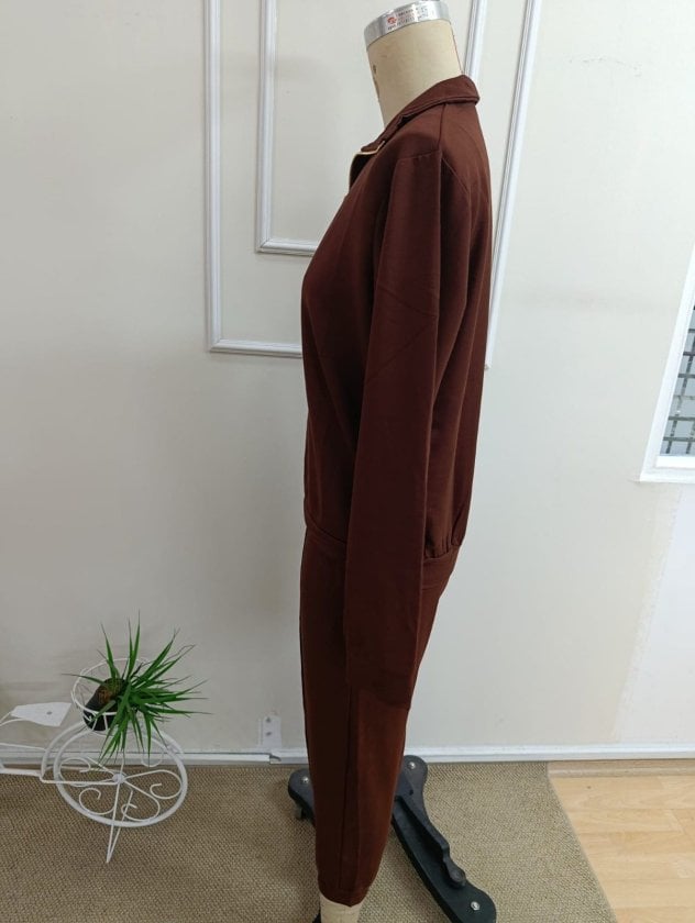 Women's Long Sleeve Quarter-Zip Knit Sweatshirt and Drawstring Trousers Lounge Set - Janes - by Peralane - photo 5