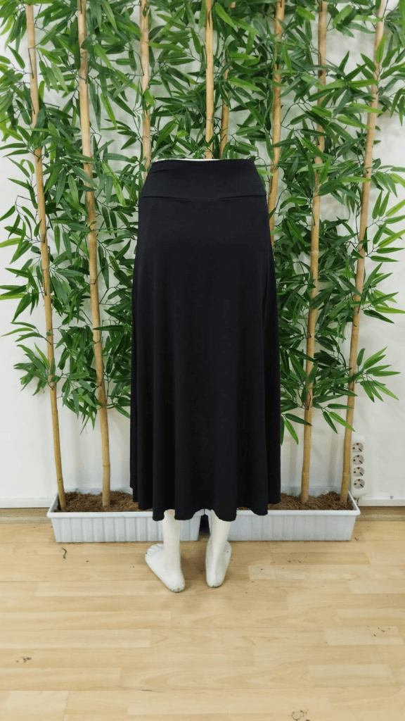 Women's Black Wrap Skirt with Pocket Detail and Built-in Shorts - Janes - by Peralane - photo 8