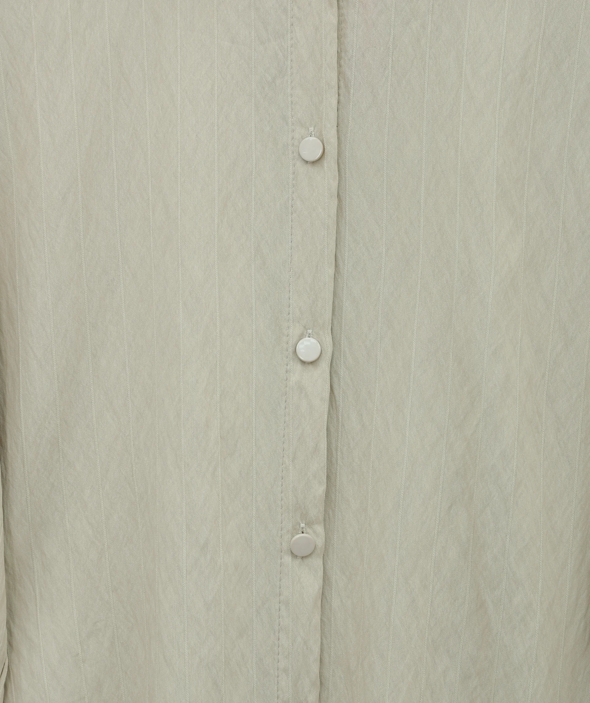 Women's Lace-Up Sleeve Striped Strawberry Shirt - Beige - Podyumplus - by Peralane - photo 6