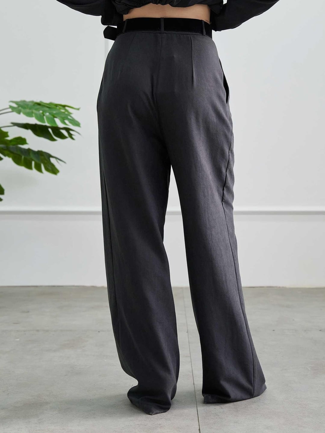 Belted Modal Suede Trousers - Lefon - by Peralane - photo 3