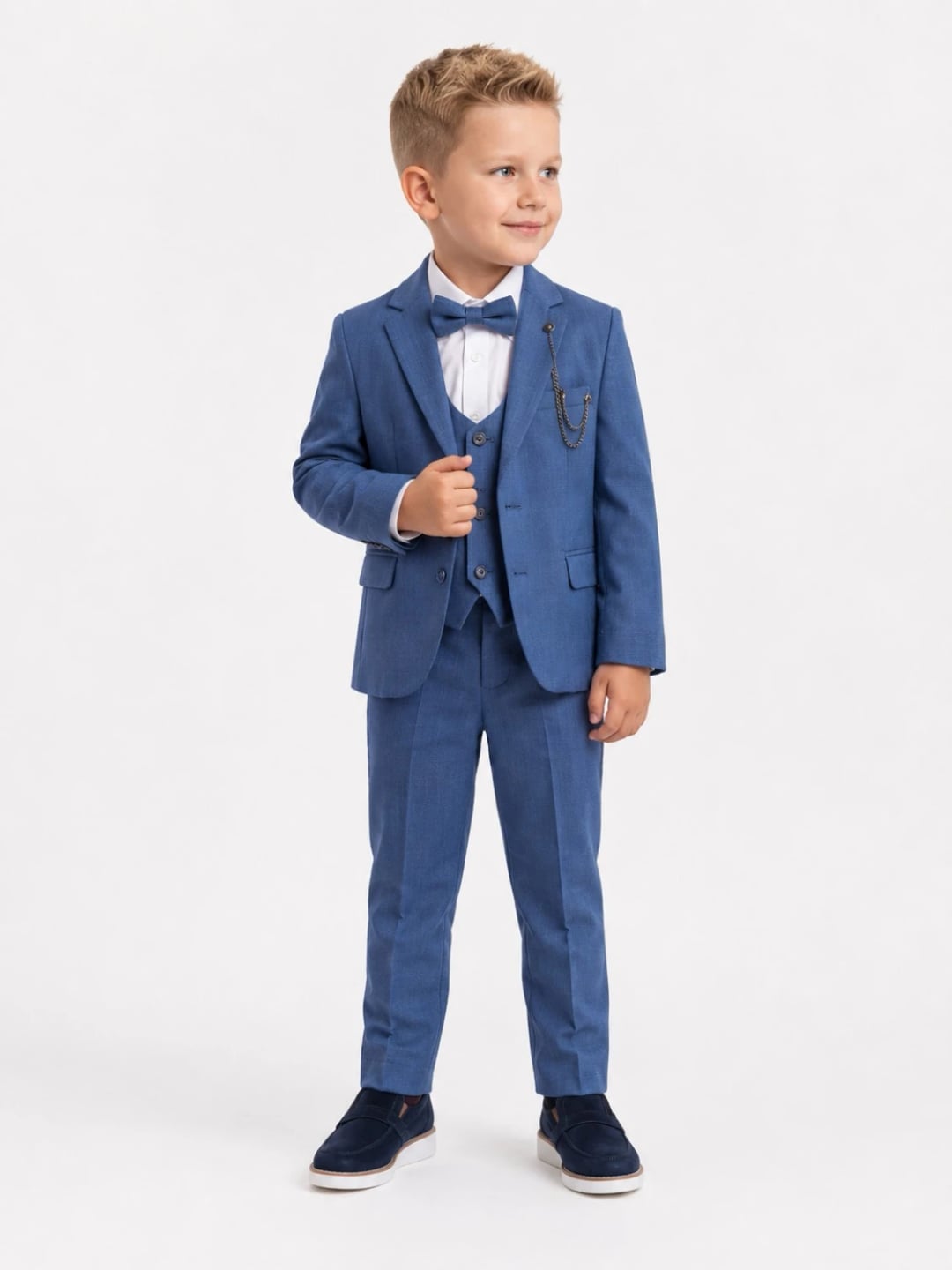 Boys' Complete Planet Jacket Set - Indigo - Terry - by Peralane