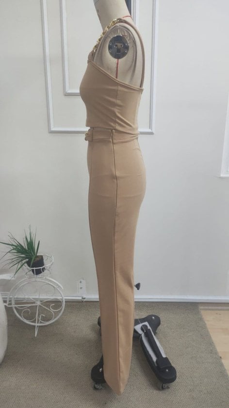 Women's Chain Strap Crop Top and Trousers Co-ord Set - Janes - by Peralane - photo 7