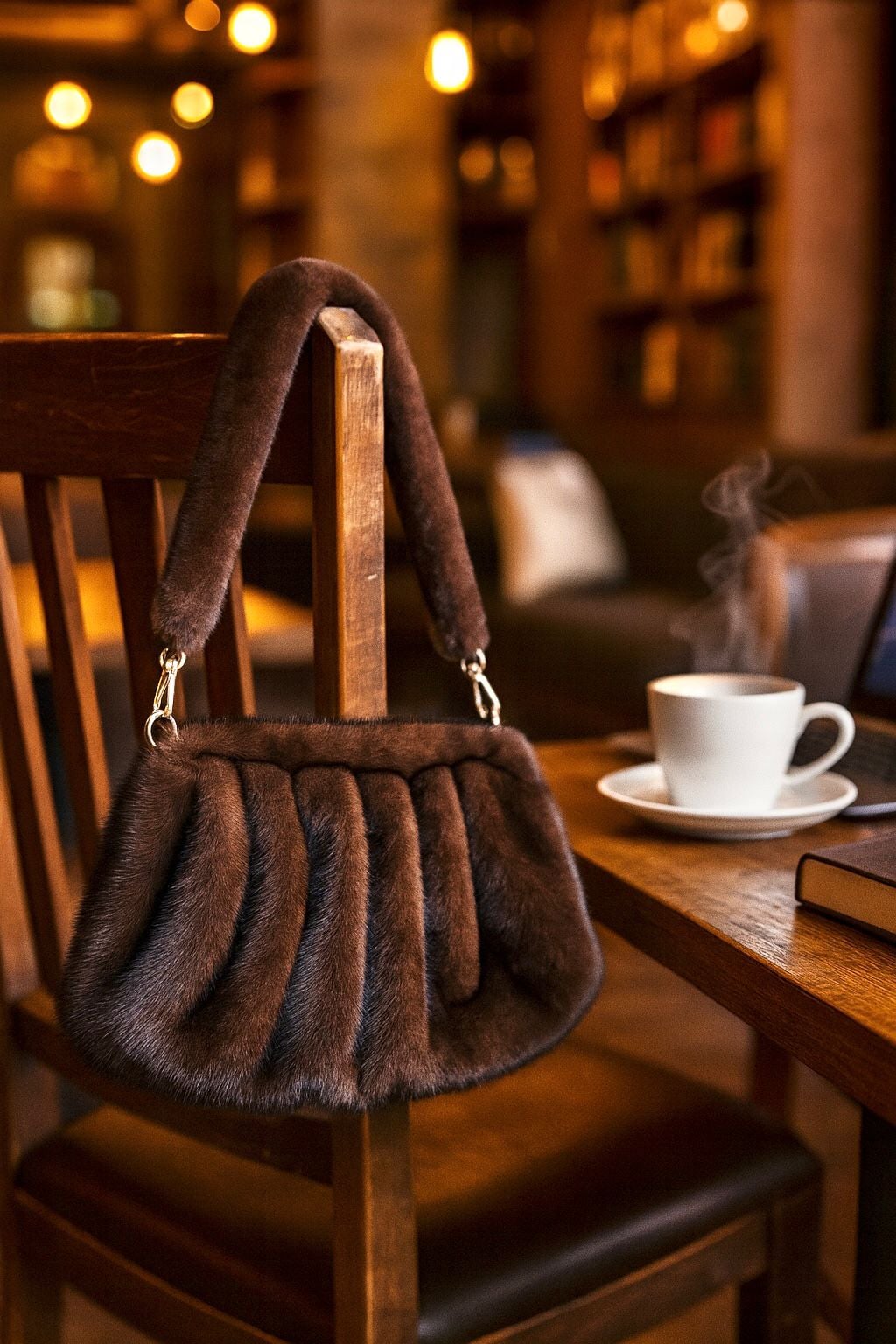 NWC-017 Plush Brown Handbag - Nesvay - by Peralane - photo 2