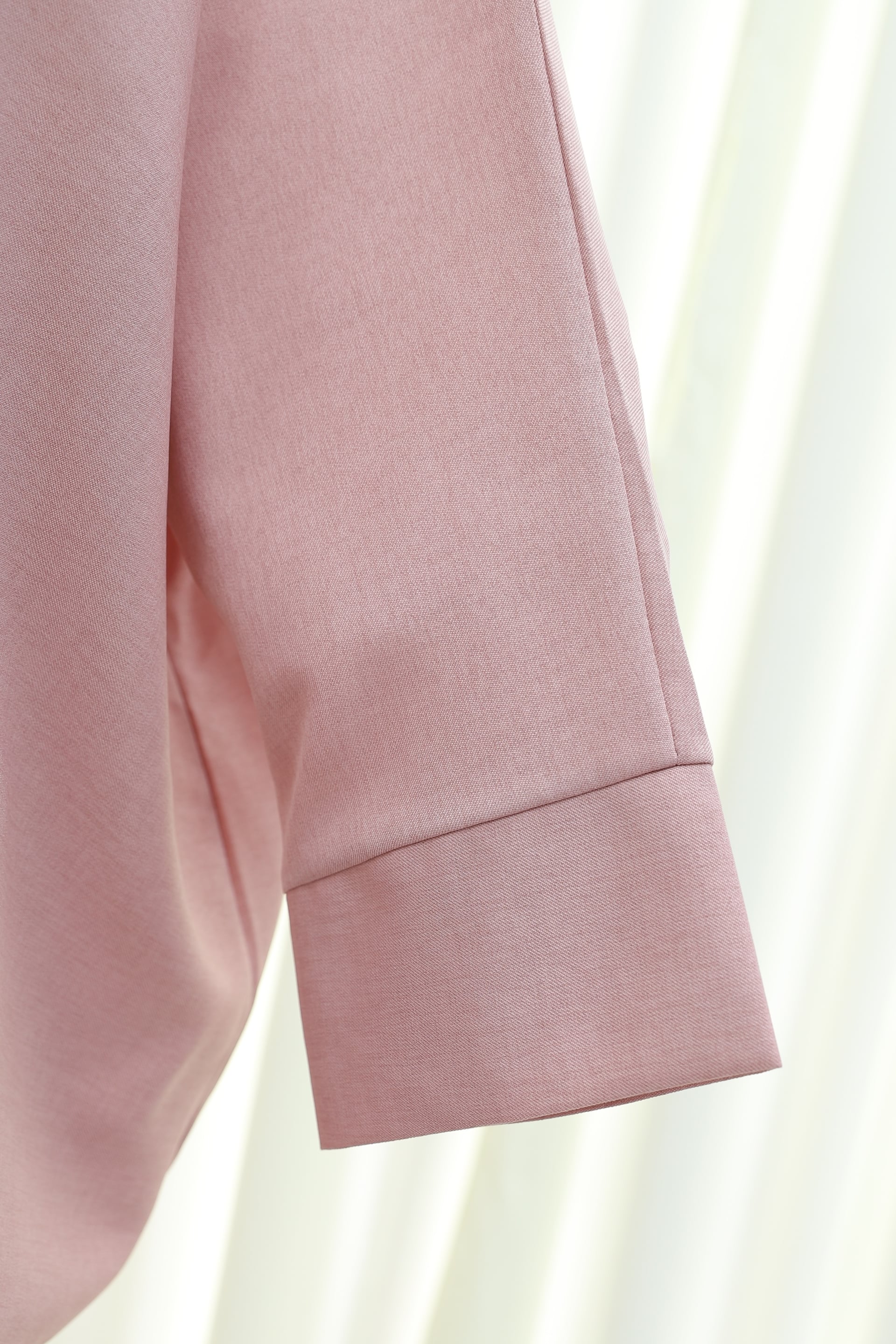 Dusty Rose Linen-Blend Tunic and Wide-Leg Trousers Co-ord Set - Podyumplus - by Peralane - photo 6