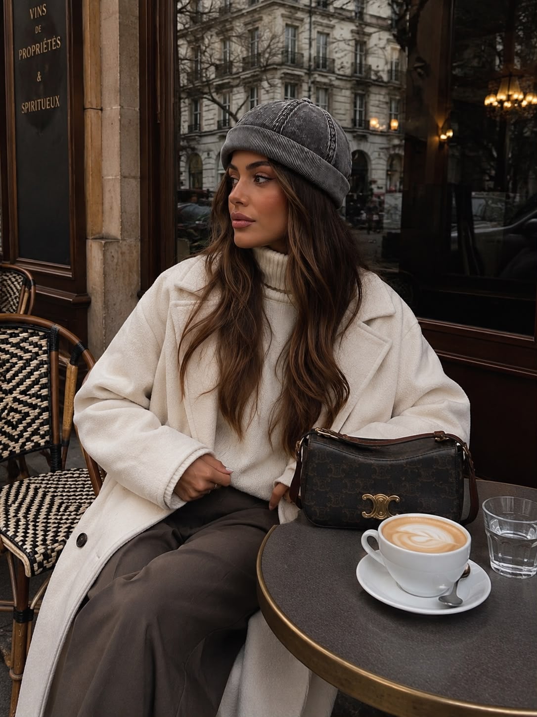 Grey Ribbed Beanie Hat for Women - Nesvay - by Peralane - photo 3