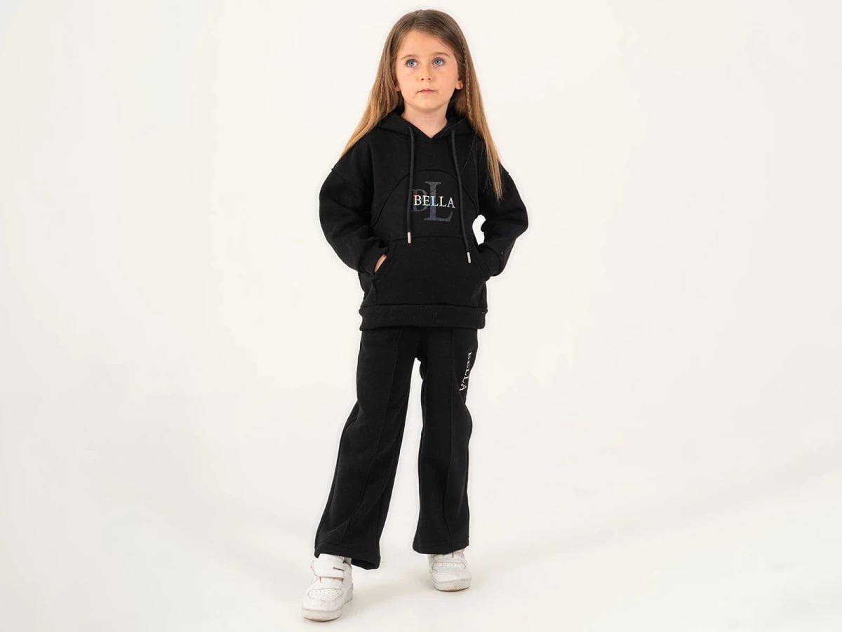 Bella Printed Hooded Girls' Tracksuit Set - Lumii - by Peralane