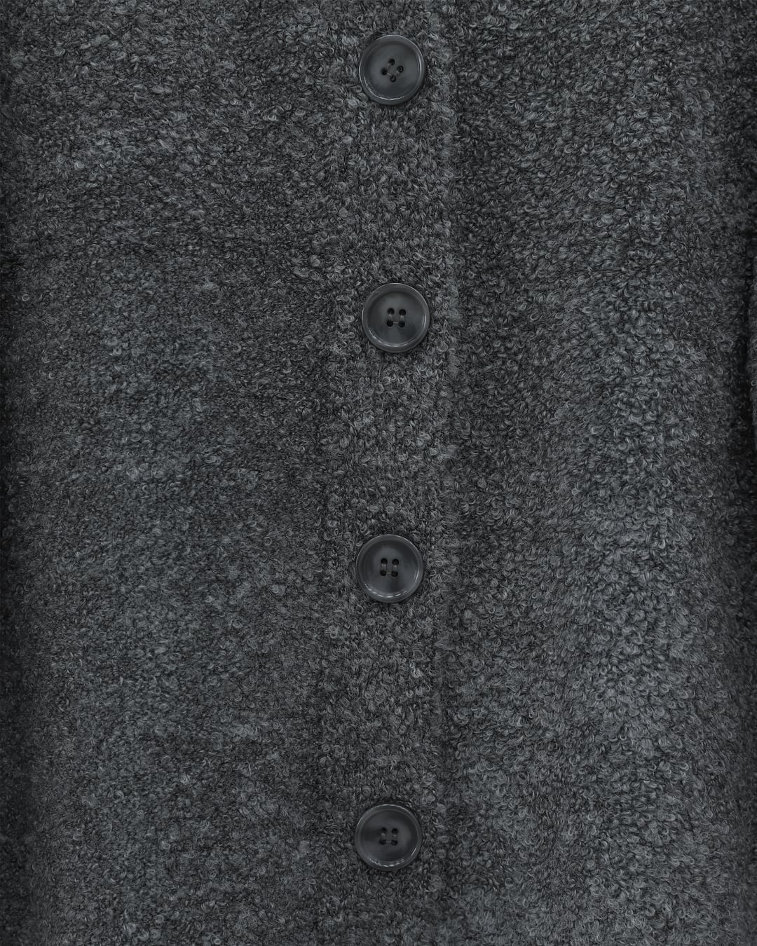 Buttoned Loose Knit Cardigan - Smoke - Podyumplus - by Peralane - photo 5