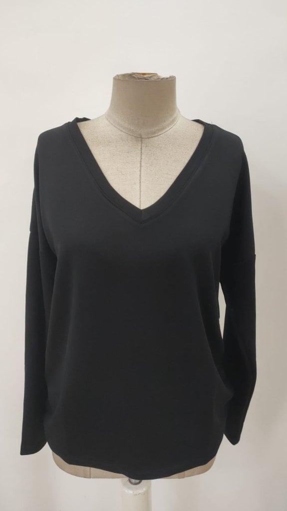 Women's Long Sleeve V-Neck Viscose Two-Ply Blouse - Janes - by Peralane - photo 5