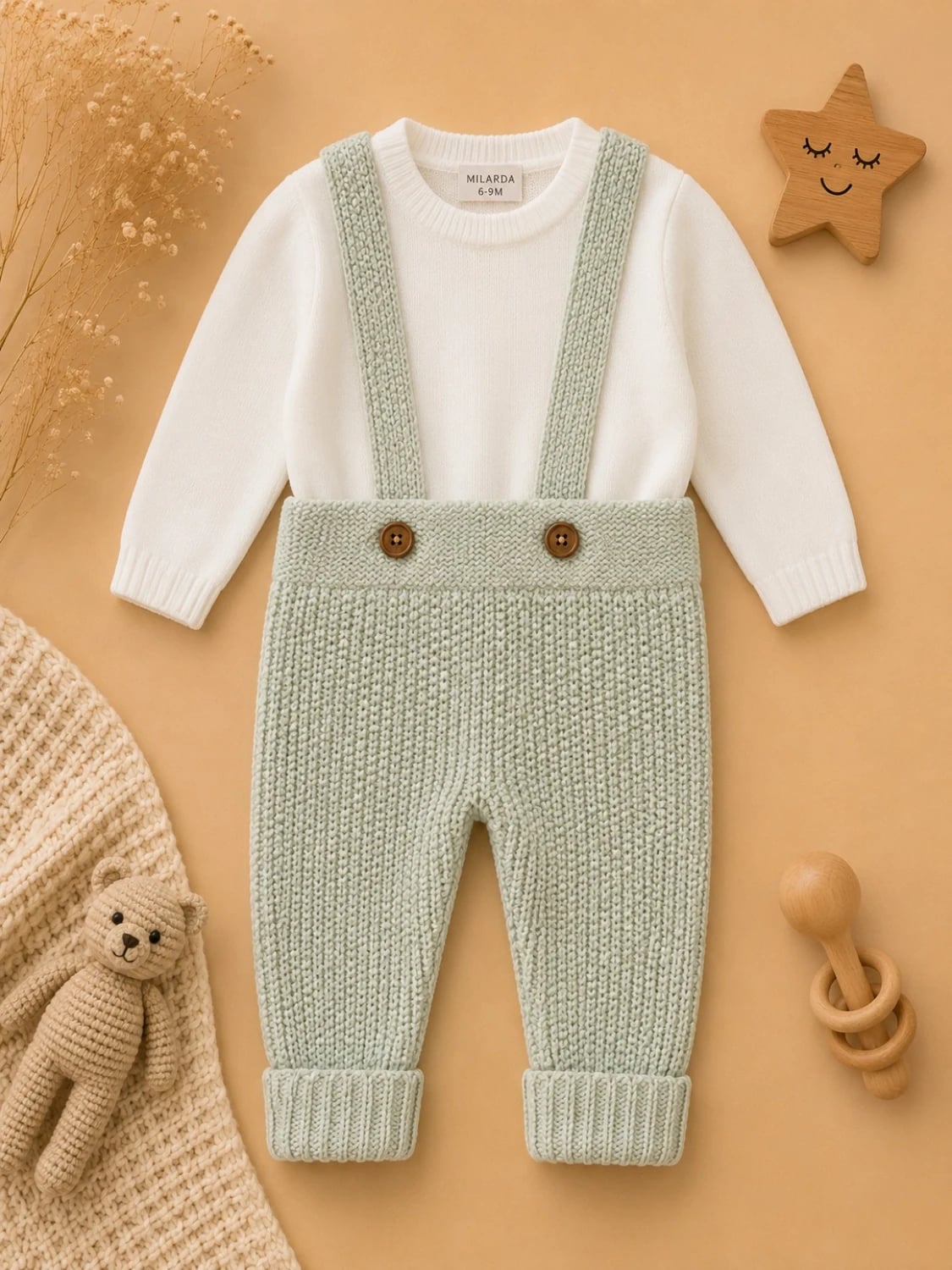 2-Piece Knitted Baby Set - 1183 - Has Bereket - by Peralane