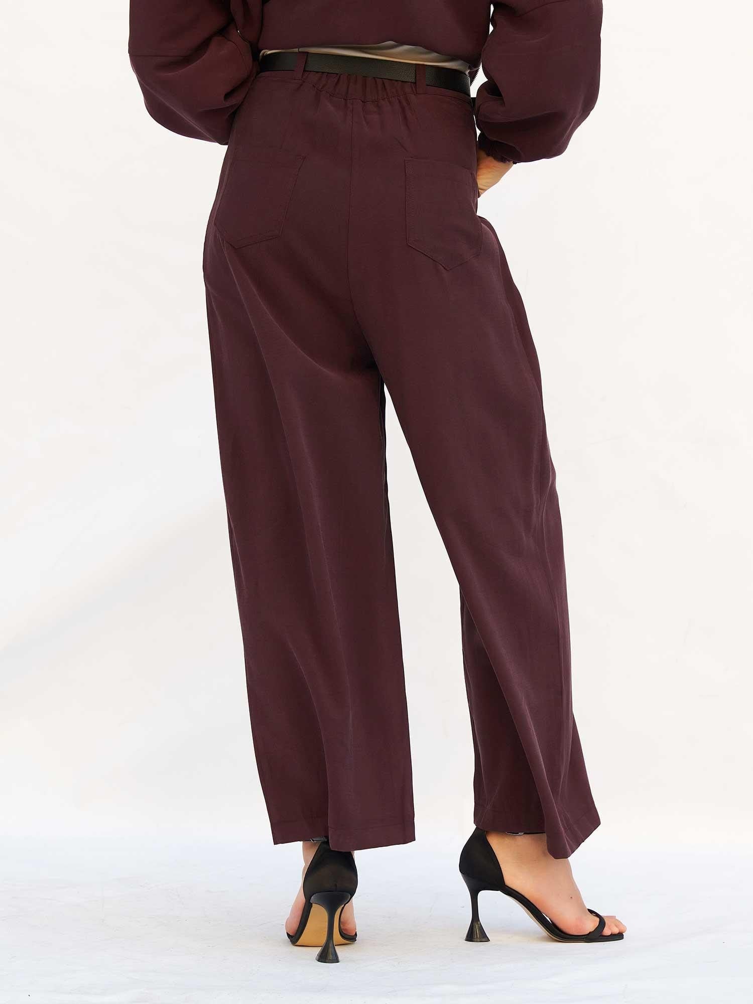 Horizontal Pocket Detail Palazzo Trousers - Lefon - by Peralane - photo 8