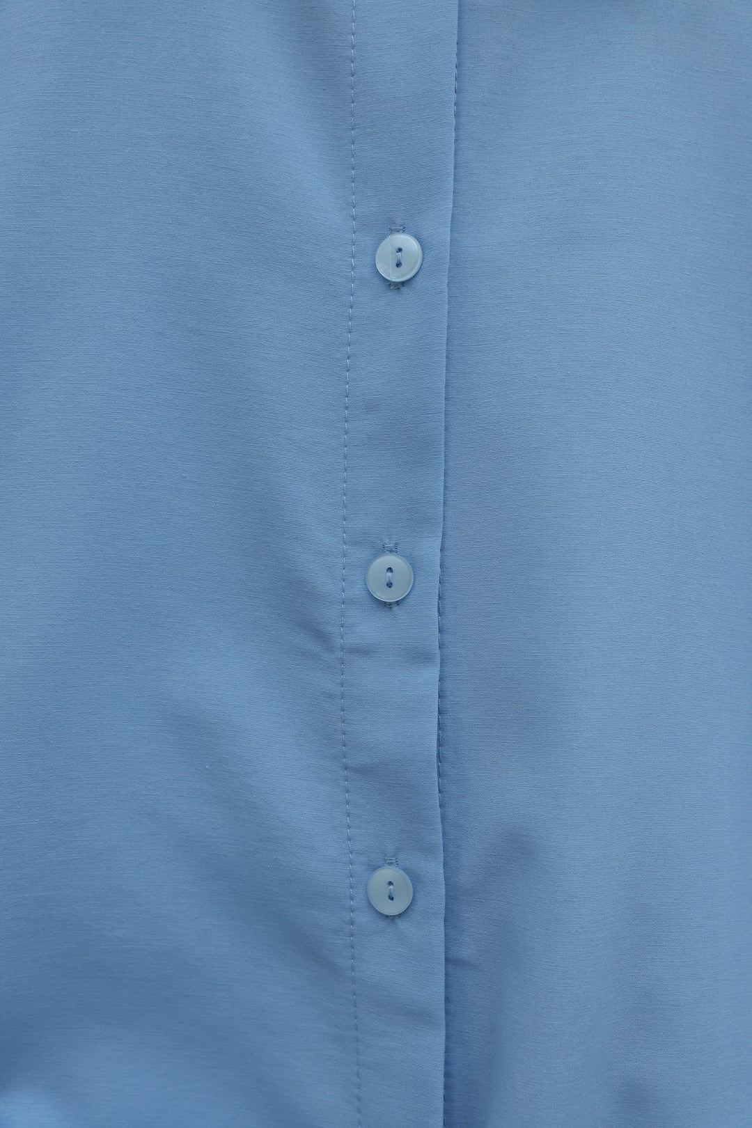 Tie-Waist Spanish Sleeve Poplin Blouse - Blue - Podyumplus - by Peralane - photo 4
