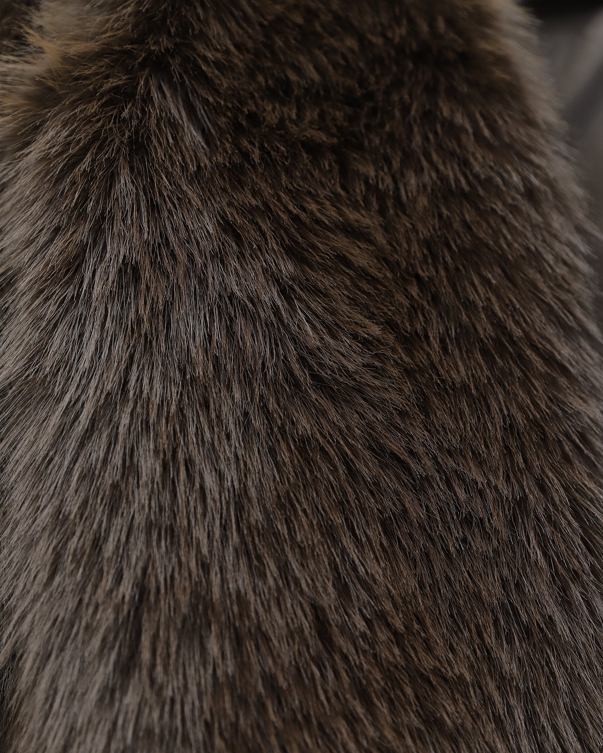 Women's Faux Fur Lined Coat - Brown - Podyumplus - by Peralane - photo 4