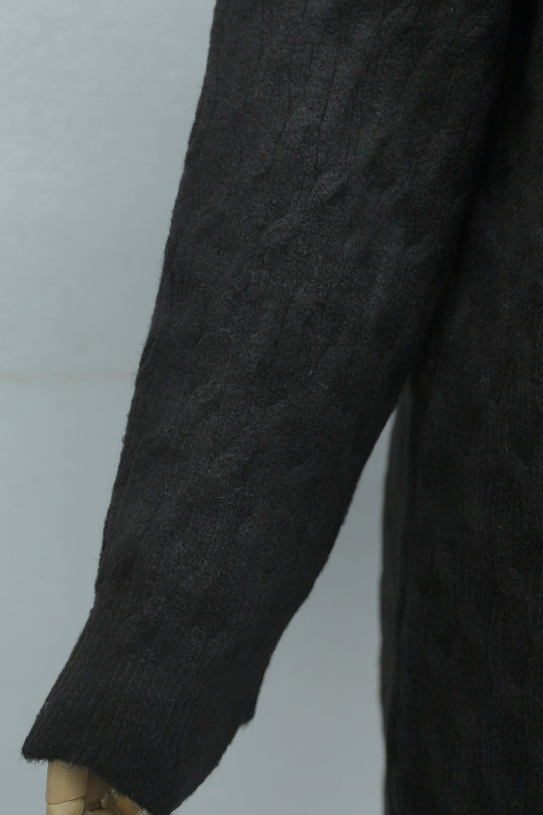 Black Chain Pattern Scoop Neck Oversized Knit Tunic - Podyumplus - by Peralane - photo 9