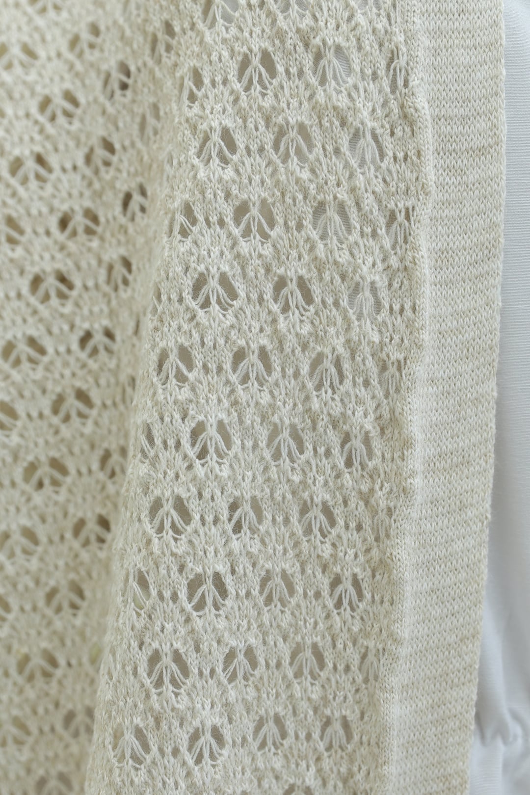 Openwork Relaxed Knit Cardigan - Stone - Podyumplus - by Peralane - photo 7