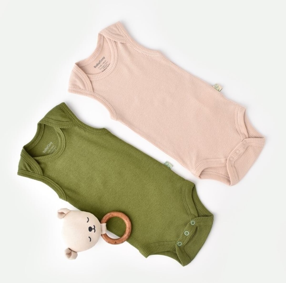 Baby Cosy 2-Pack Sleeveless Baby Bodysuits 3-24M - Babycosy - by Peralane