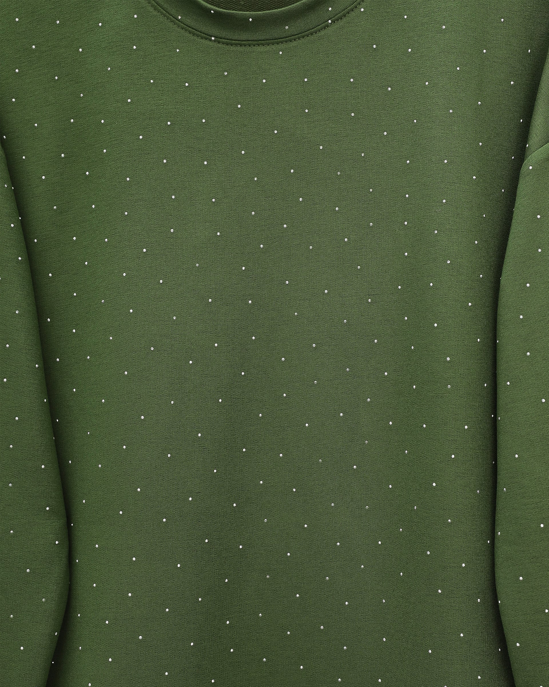 Women's Modest Loungewear Set with Stone Detail - Dark Green - Podyumplus - by Peralane - photo 4