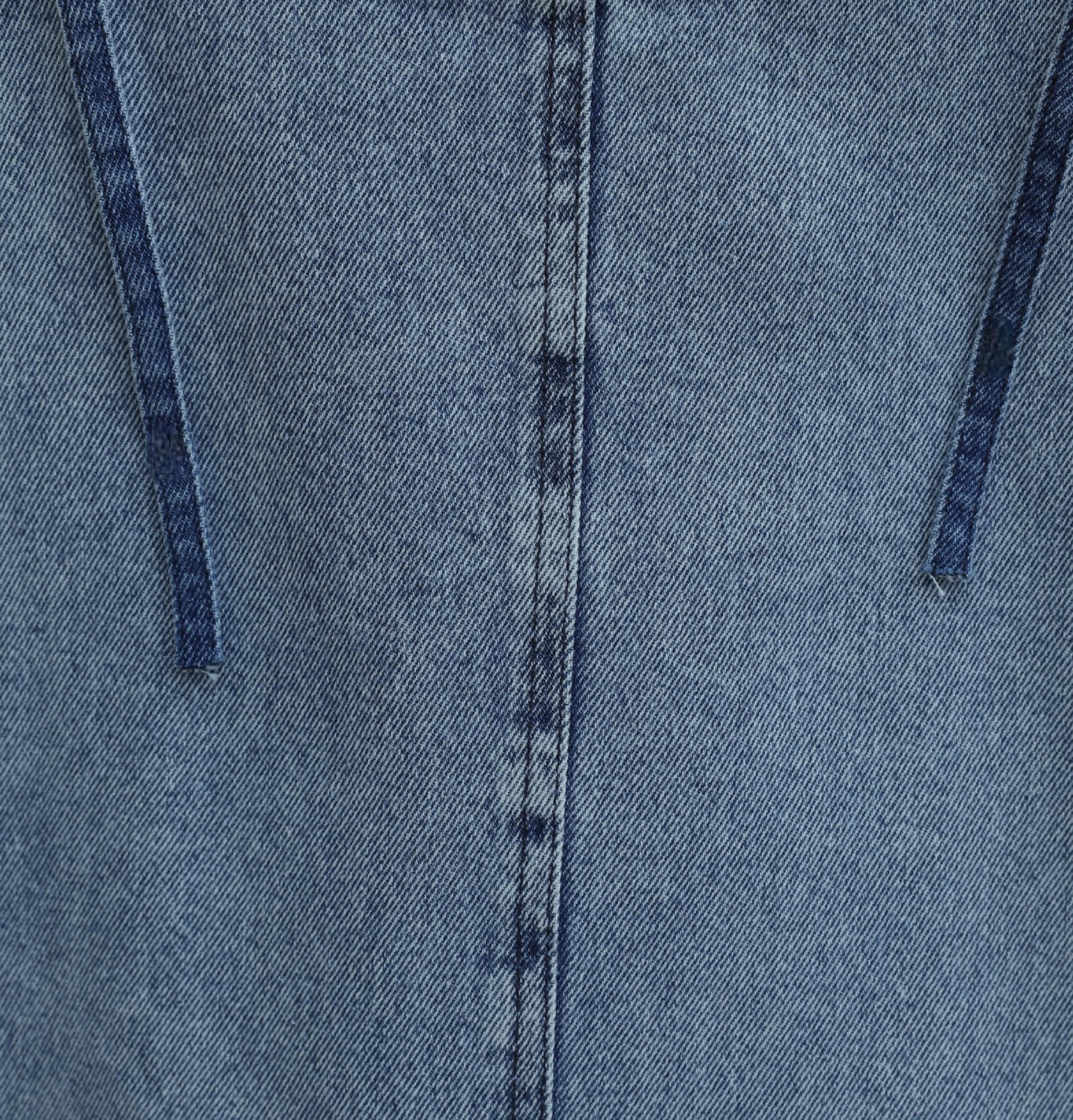 Light Blue Denim Pinafore Dress with Adjustable Straps - Podyumplus - by Peralane - photo 4