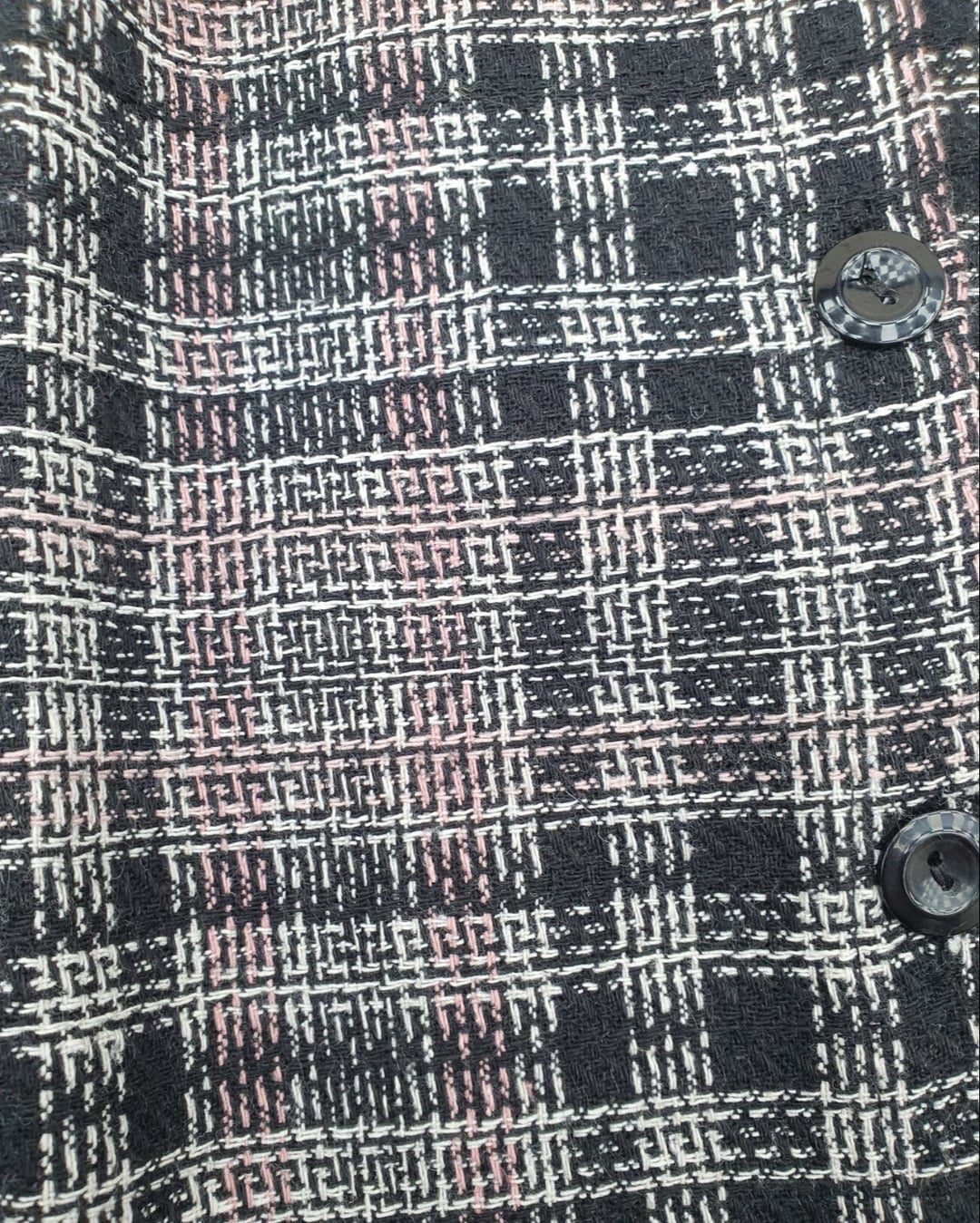 Pudra Tweed Button-Front Shirt with Double Pockets - Podyumplus - by Peralane - photo 4