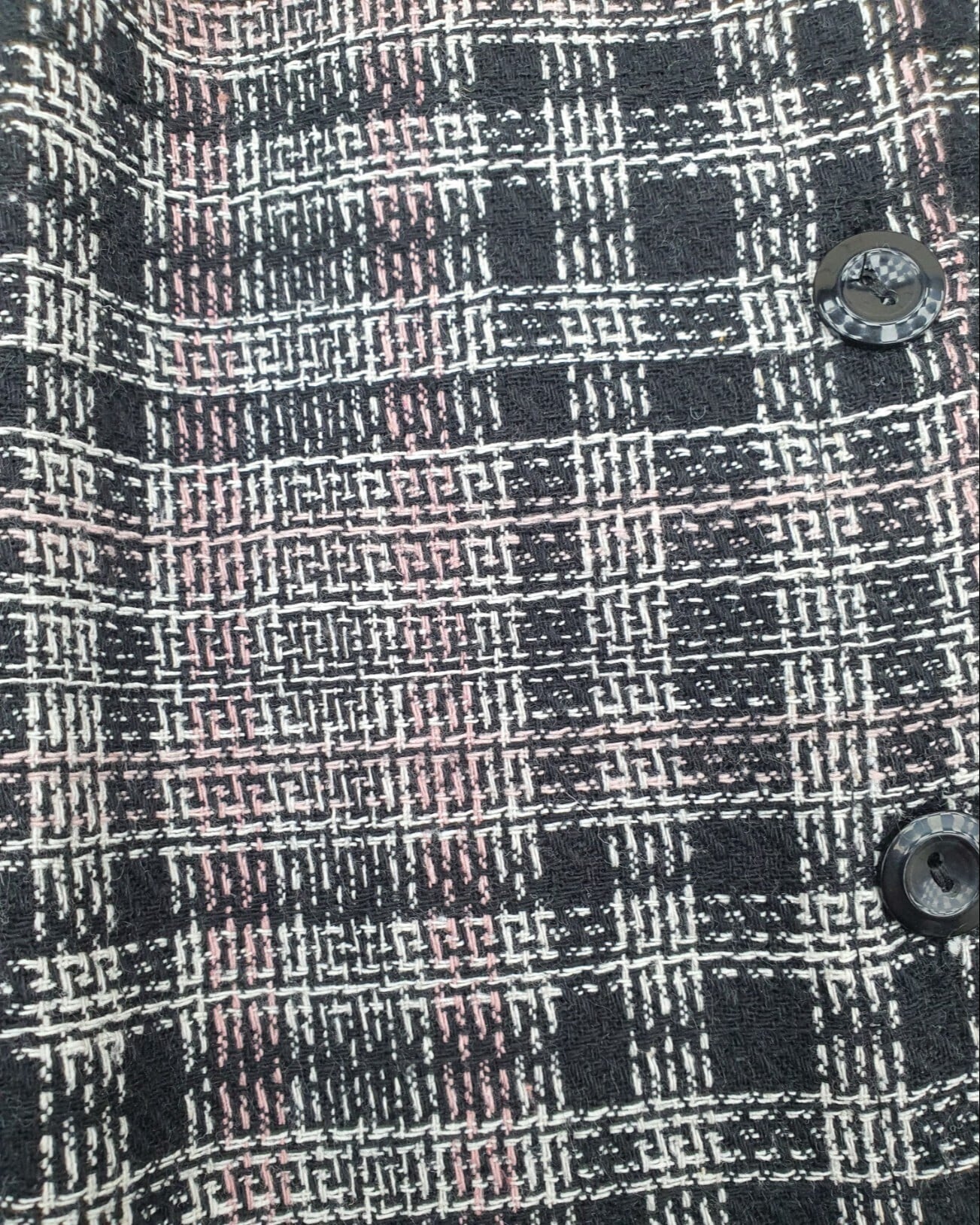 Pudra Tweed Button-Front Shirt with Double Pockets - Podyumplus - by Peralane - photo 4