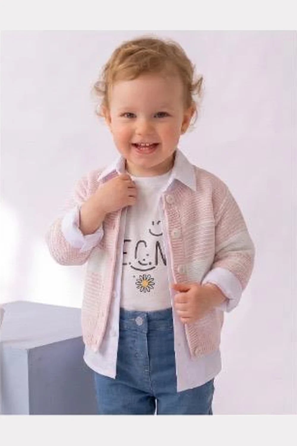 Girls' Knit Cardigan Set - ecm126 - Has Bereket - by Peralane