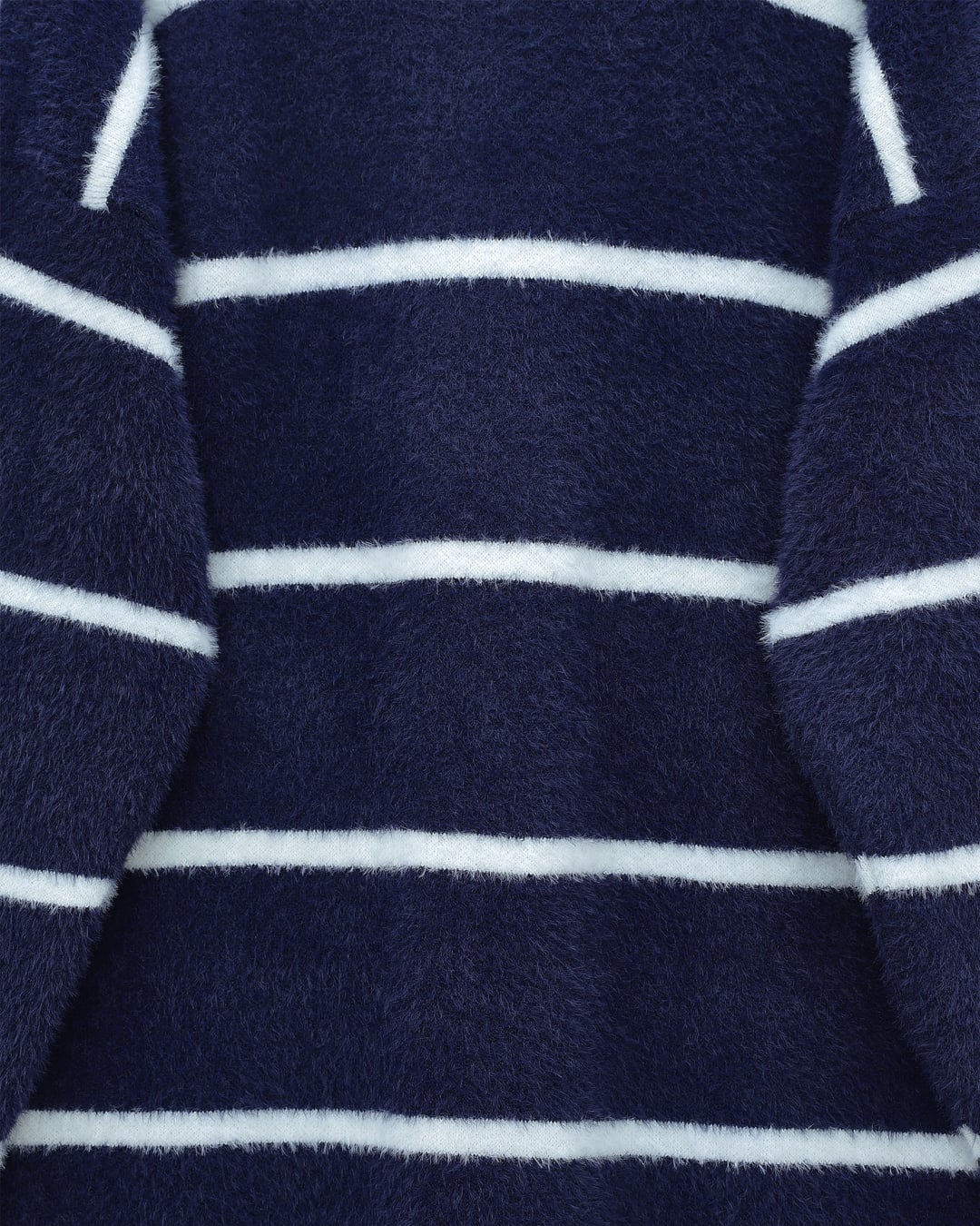 Striped Relaxed Knit Tunic - Navy - Podyumplus - by Peralane - photo 5