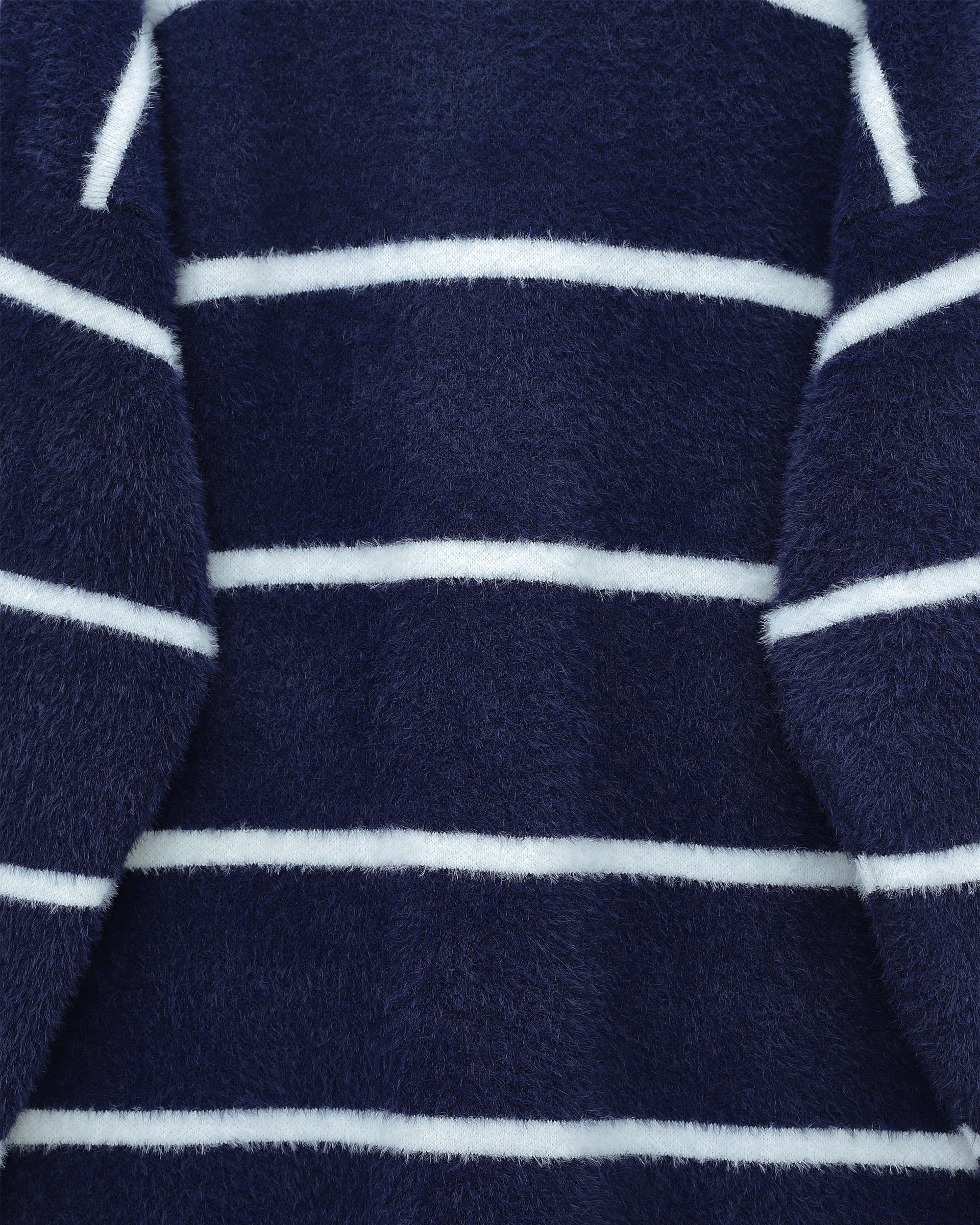 Striped Relaxed Knit Tunic - Navy - Podyumplus - by Peralane - photo 5