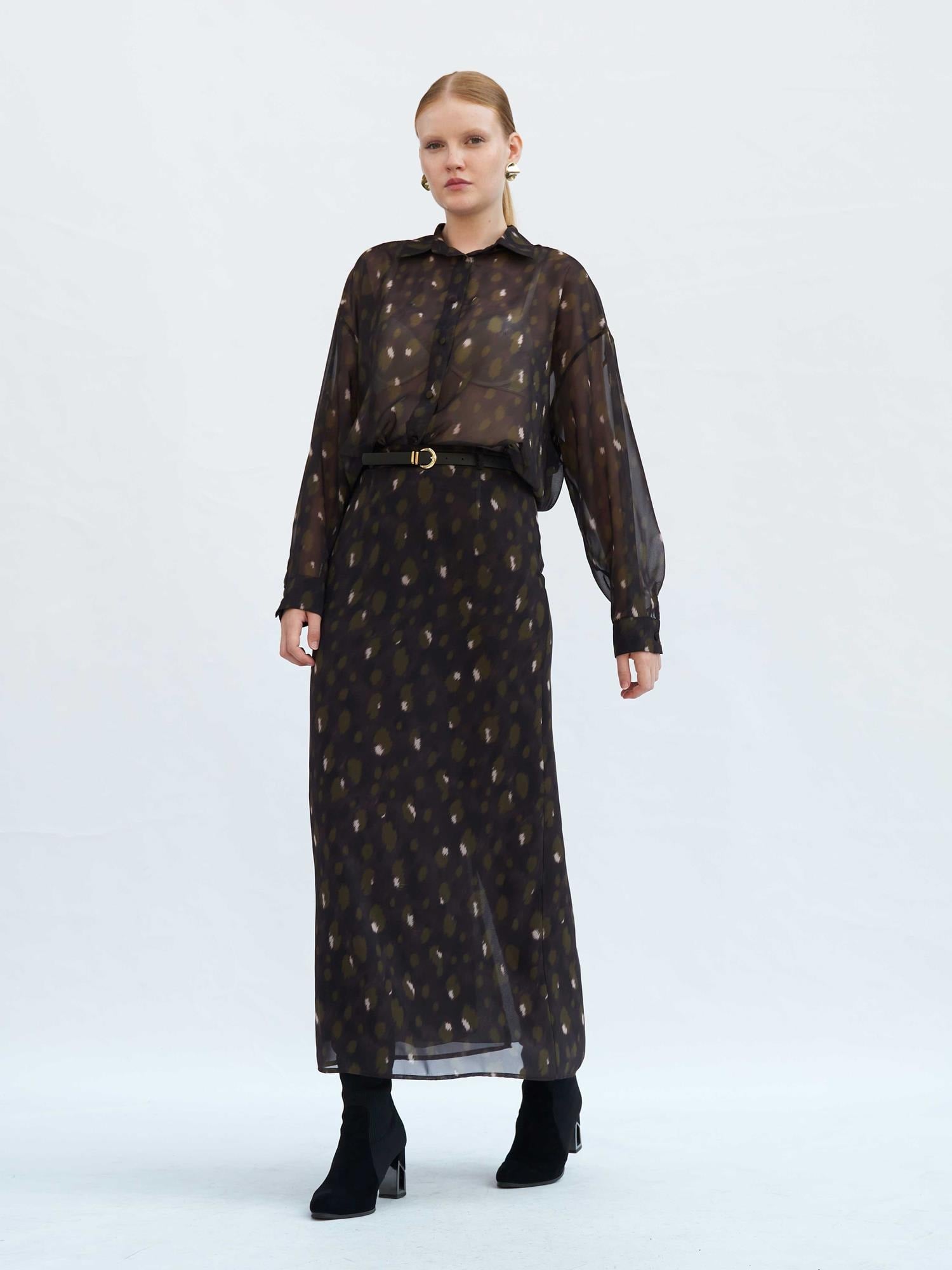 Women's Polka Dot Print Maxi Skirt - Set of 4 - Lefon - by Peralane - photo 2