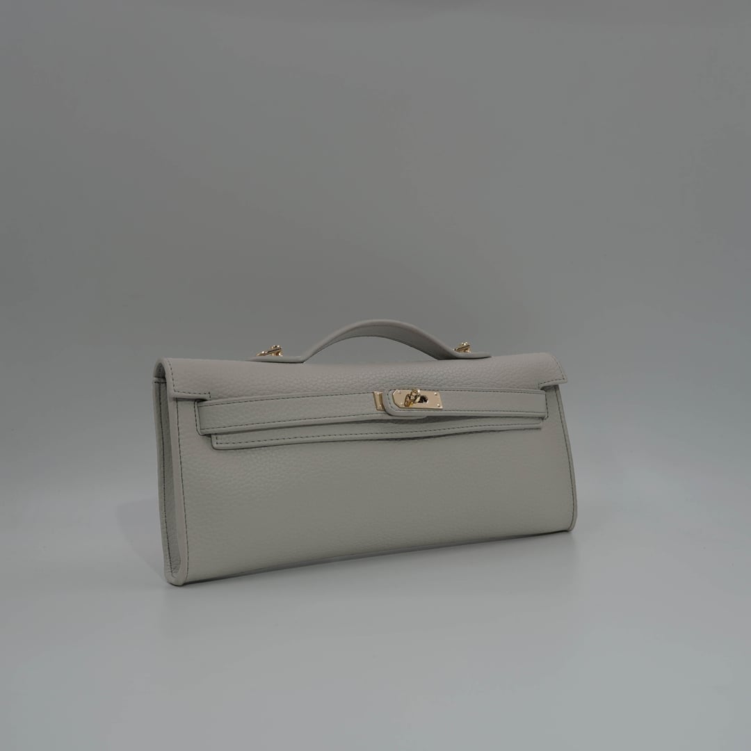 Grey Women's Handbag with Chain Strap - Aron Atelier - by Peralane - photo 3