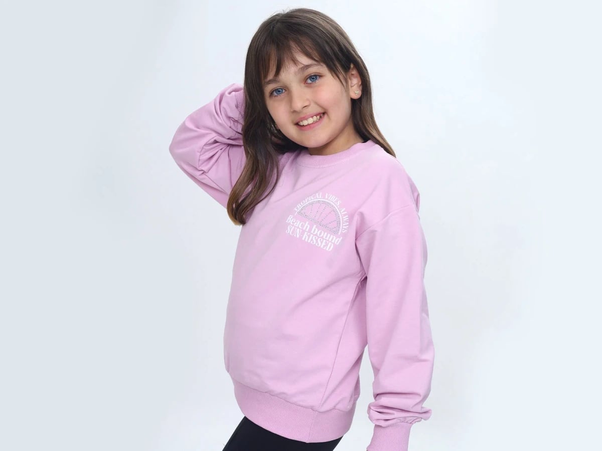 Girls' Beach Bound Printed Sweatshirt - Pack of 5 - Vizviz - by Peralane