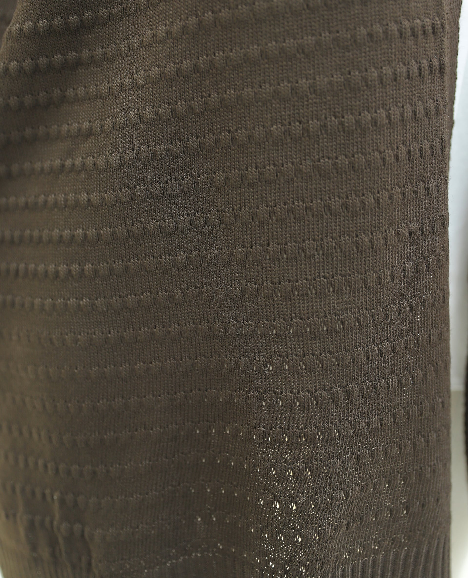 Pom Pom Detail Fine Knit Cardigan - Dark Brown - Podyumplus - by Peralane - photo 7