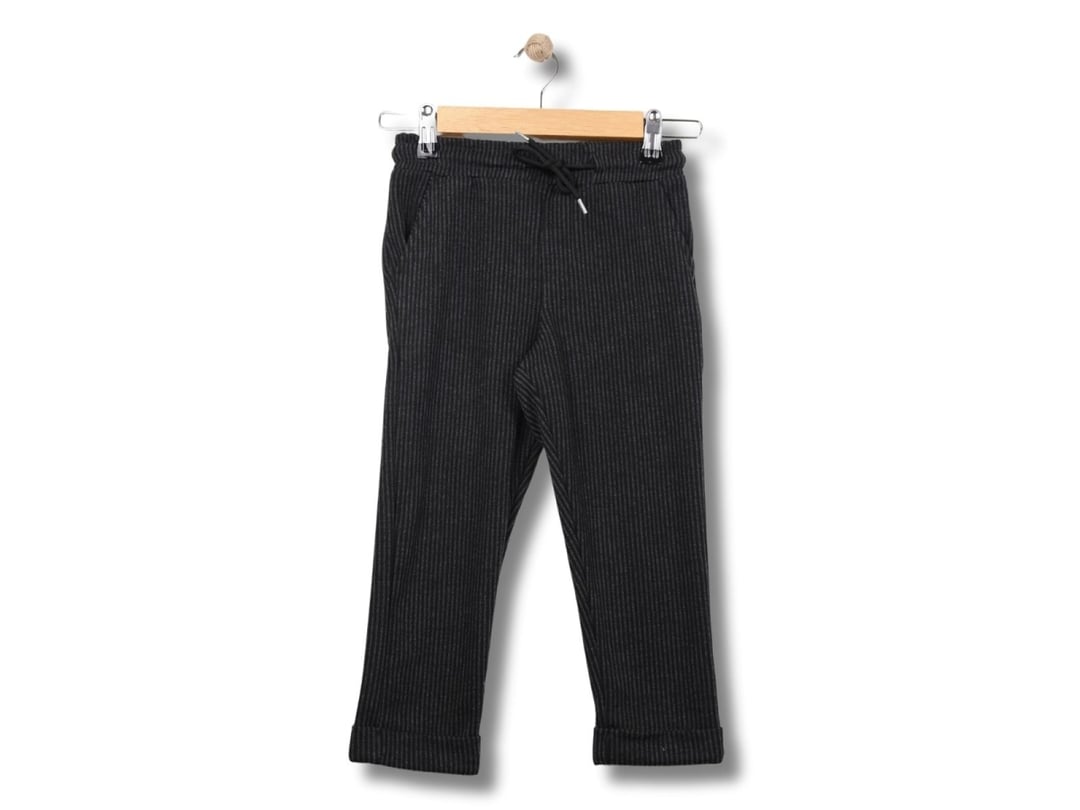 Striped Boys' Jogger Trousers - Pack of 4 - Caribou - by Peralane
