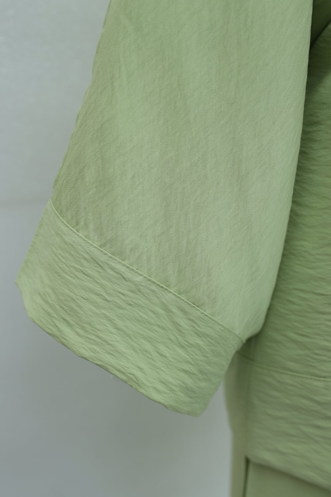 Front Stone Button Wide Leg Trouser Set - Light Green - Podyumplus - by Peralane - photo 8