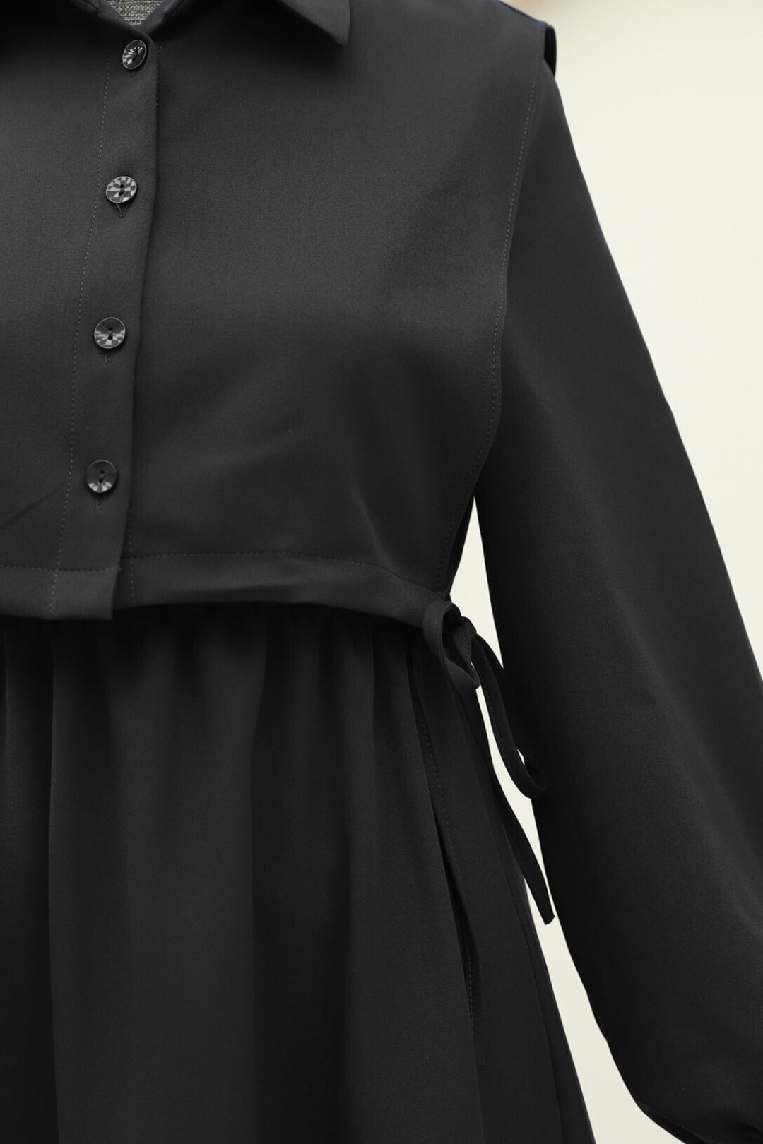 Black Shirt Detail Dress Set - Podyumplus - by Peralane - photo 7