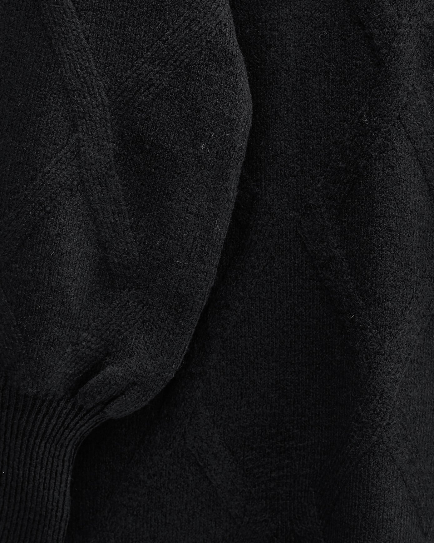 Black Diamond Pattern Soft Knit Tunic - Podyumplus - by Peralane - photo 5
