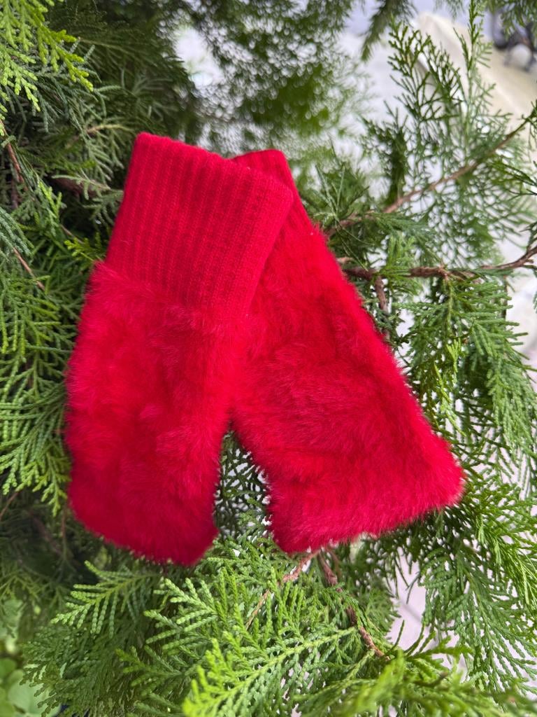 Fingerless Gloves with Plush Detail for Women - Nesvay - by Peralane - photo 4