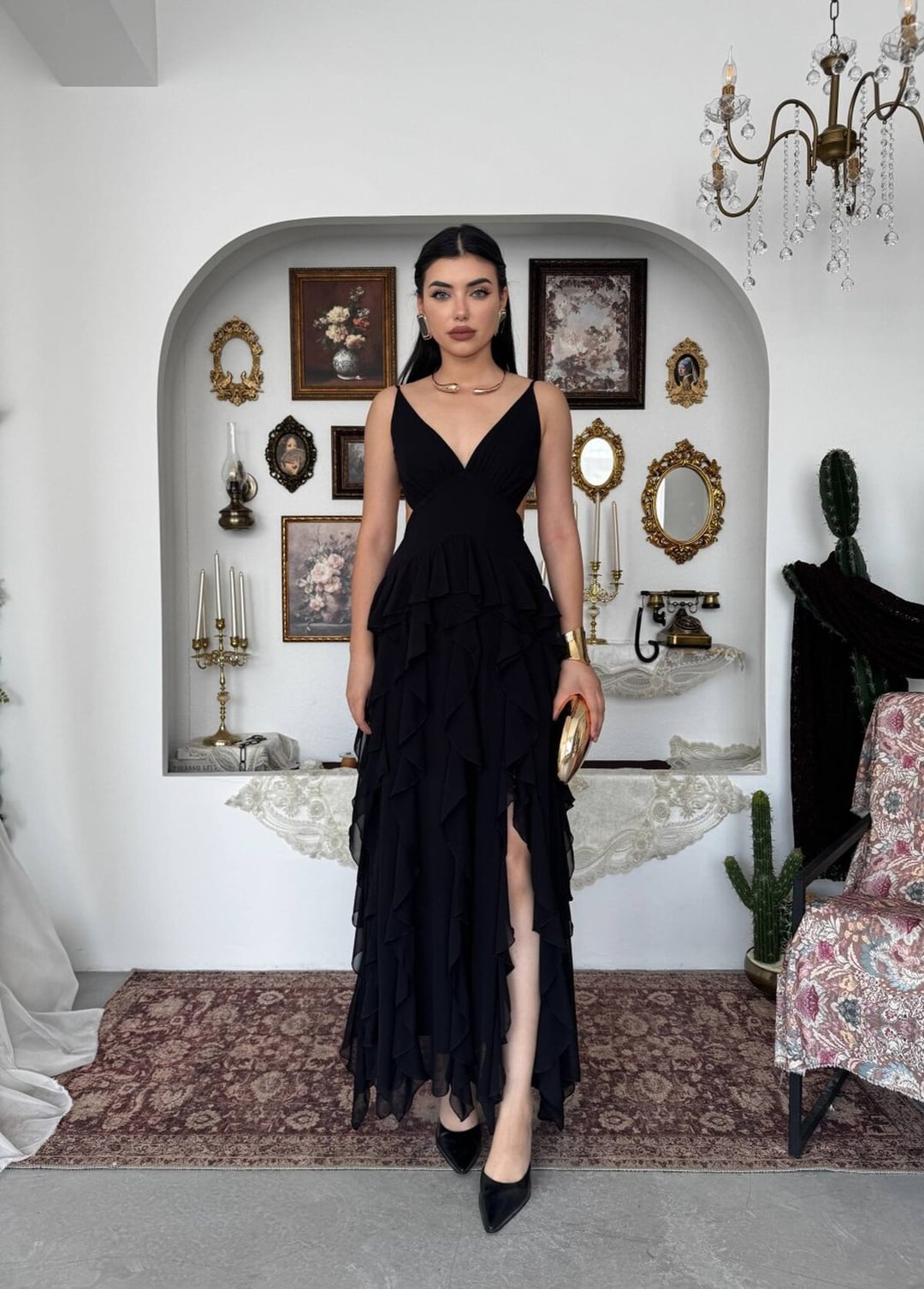 Seras Midi Dress - Black - Etika - by Peralane - photo 4