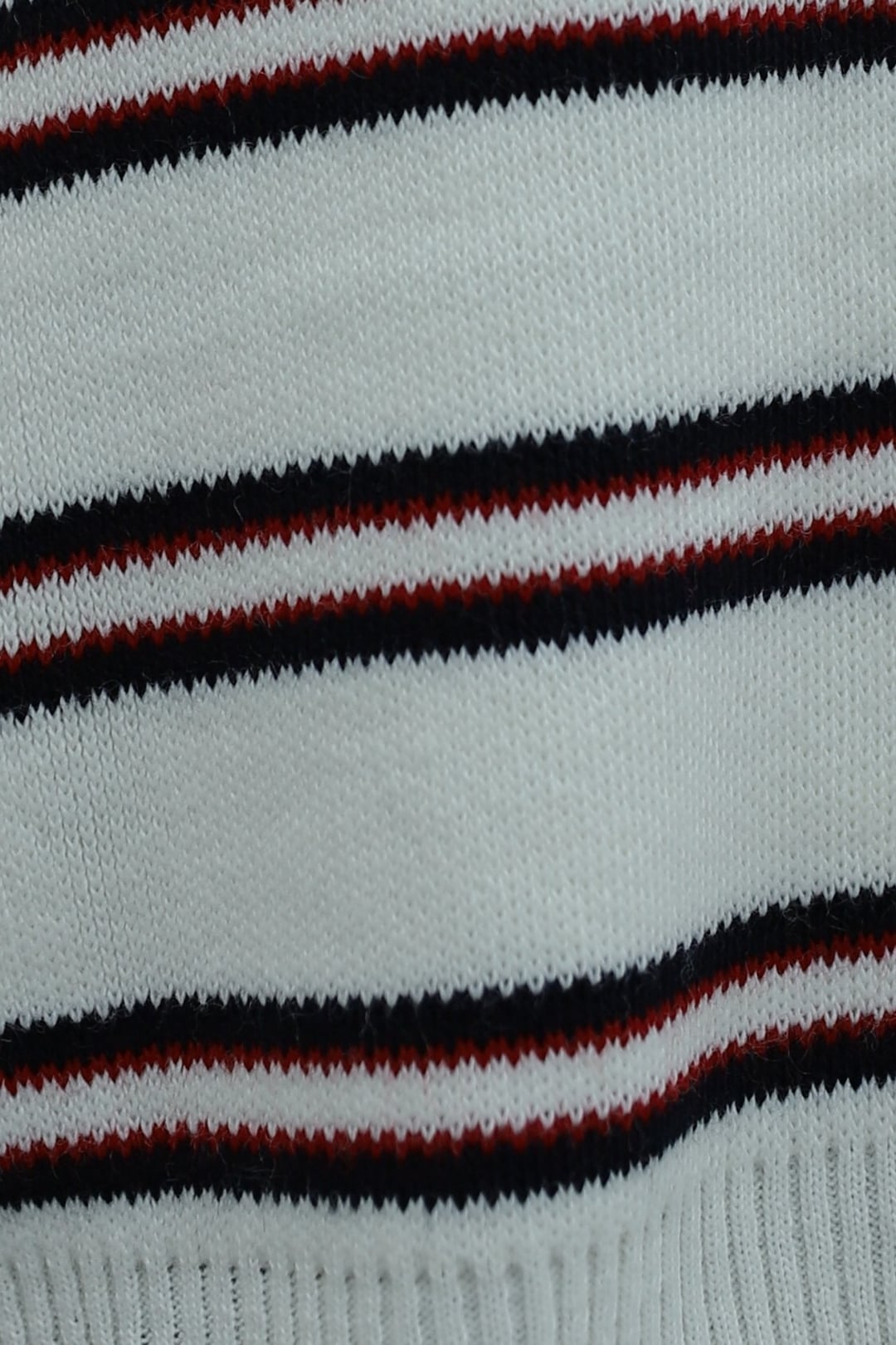 Striped Oversize Polo Collar Sweater - Ecru - Podyumplus - by Peralane - photo 8
