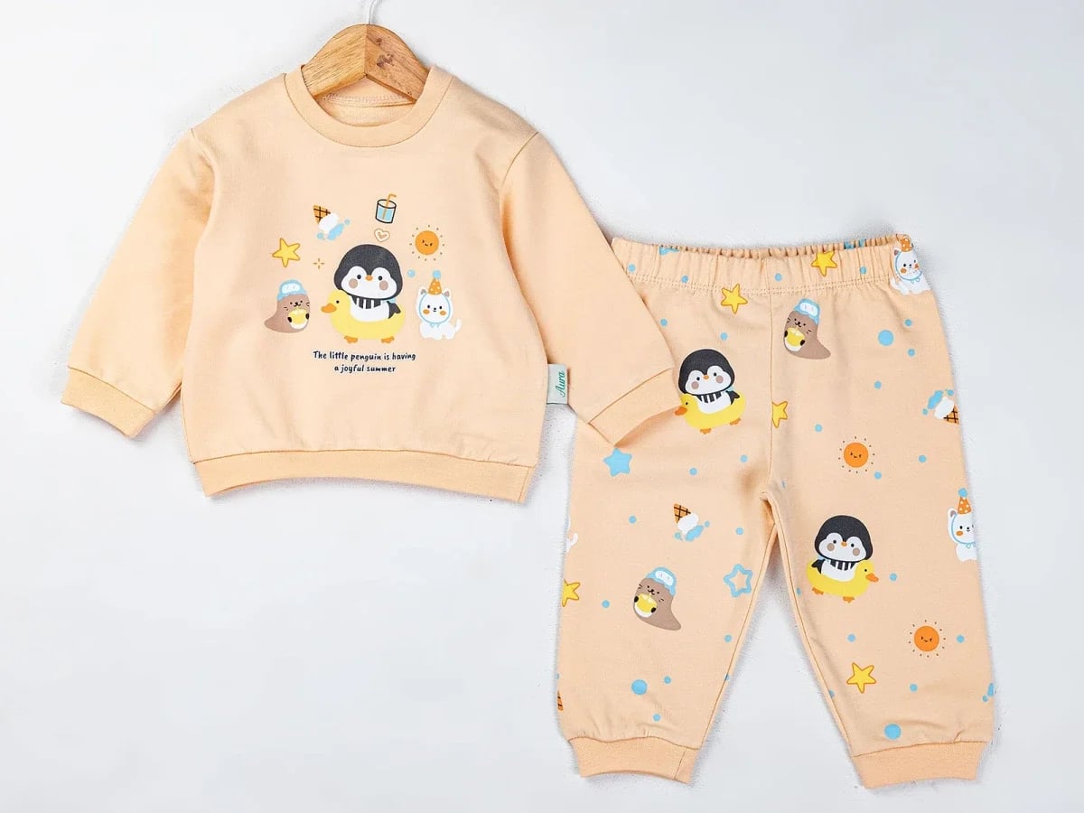 Penguin Print Baby Boy Pyjama Set - 3 Pack - Comix - by Peralane