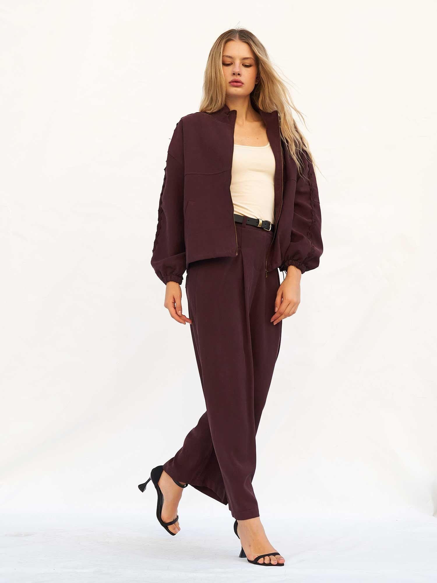 Horizontal Pocket Detail Palazzo Trousers - Lefon - by Peralane - photo 6