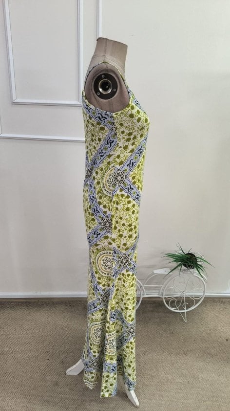 Women's Spaghetti Strap V-Neck Printed Maxi Dress - Janes - by Peralane - photo 7